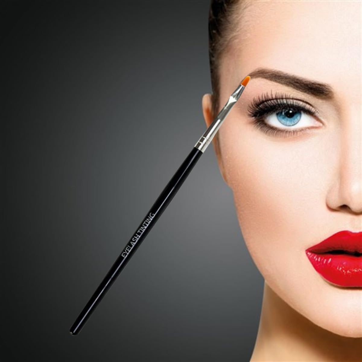 Professional Eyelash & Eyebrow Tinting Brush - Salon Quality Lash Dye Applicator - Perfect for Eyebrow & Eyelash Tinting at Home or Salon - Beauty Tool for Makeup Artists & DIY