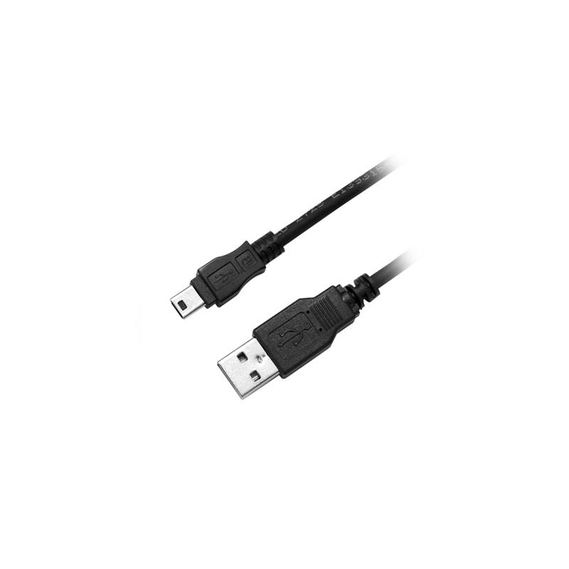 Dynamix USB 2.0 Mini B to USB A Cable 6.6ft (2M) - High-Speed Data Transfer for Cameras, External Hard Drives & Printers