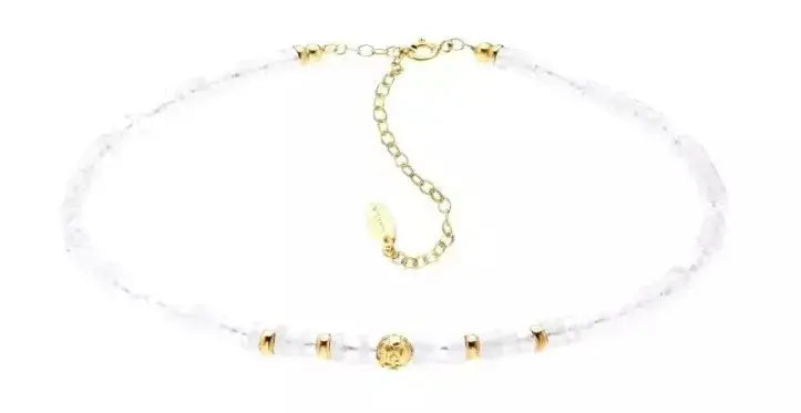 Elegant Mother of Pearl Choker Necklace for Women - Perfect for Weddings, Parties & Special Occasions