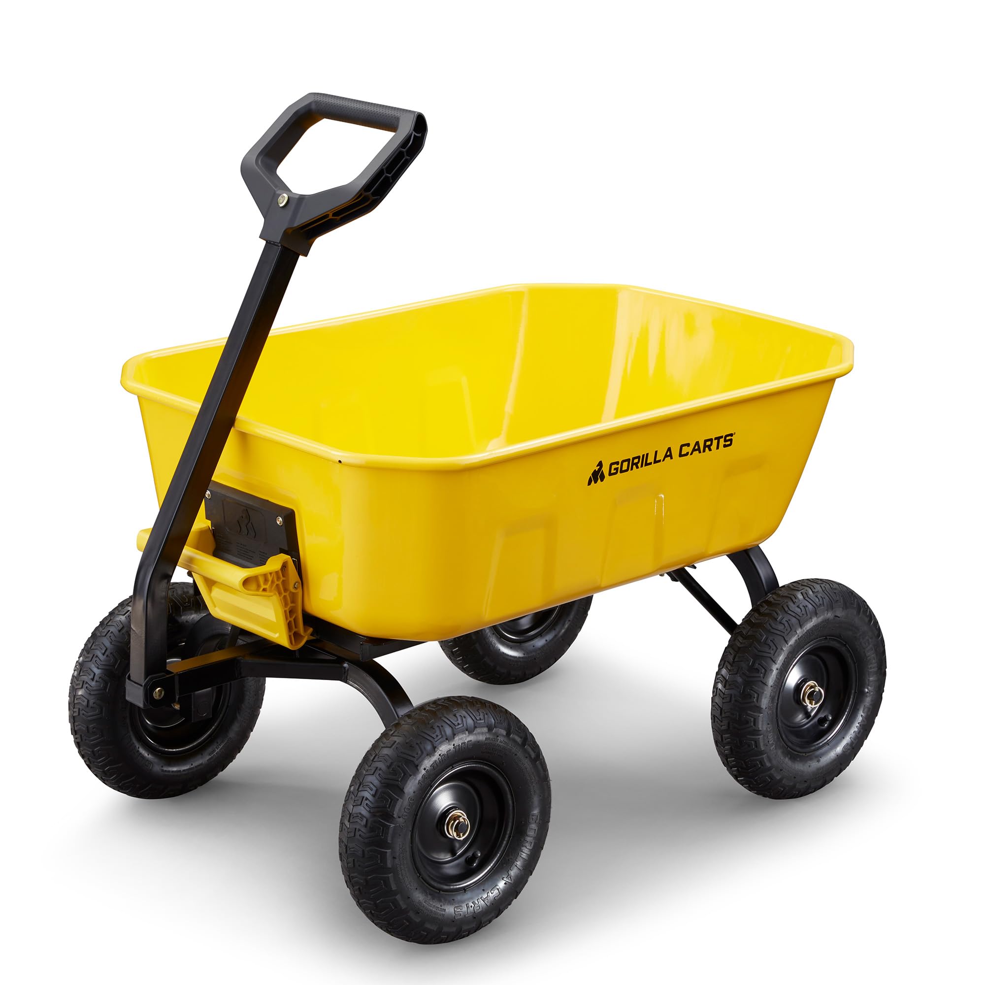 Heavy Duty Steel Yard Dump Cart with 13