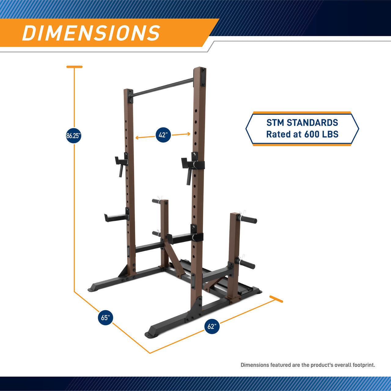 SteelBody STB 98010 Full Power Rack Utility Trainer - Heavy Duty Home Gym Equipment for Strength Training & Weightlifting | Perfect for Home Workouts & CrossFit Training