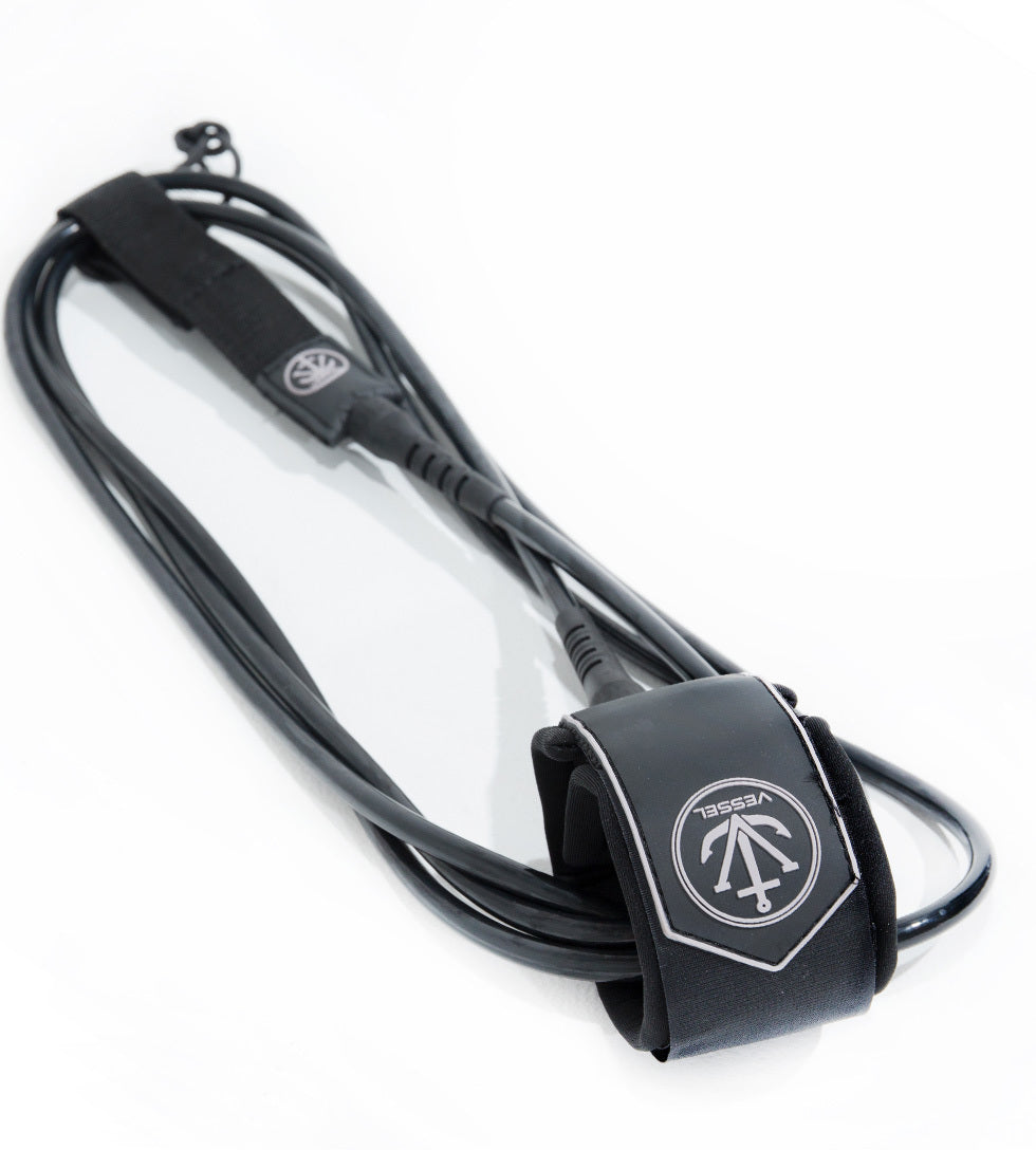 **VESSEL LEGROPE 10'0 - Premium Surfboard Leash for Safety & Performance - Perfect for Surfing, Paddleboarding & Water Sports**
