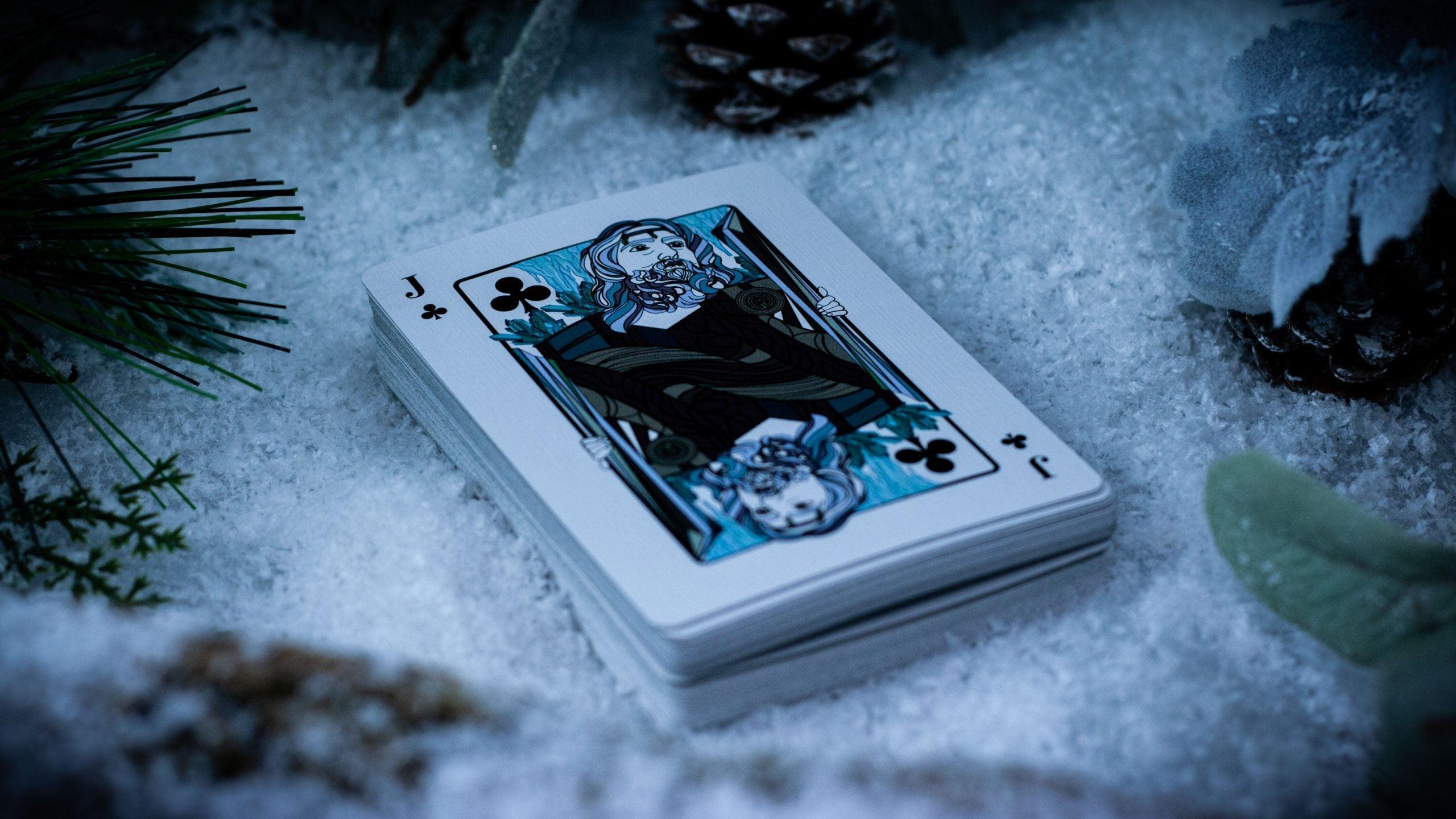 The Green Man Winter Playing Cards - Premium Deck for Holiday Games, Magic Tricks & Family Gatherings