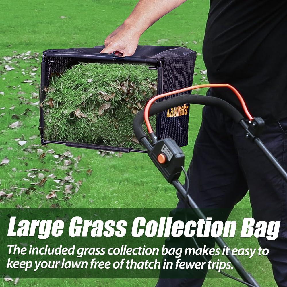 LawnMaster MEB1114K 15-Inch 11AMP Electric Corded Lawn Mower - Lightweight & Powerful for Small to Medium Yards - Perfect for Home Lawn Care & Garden Maintenance