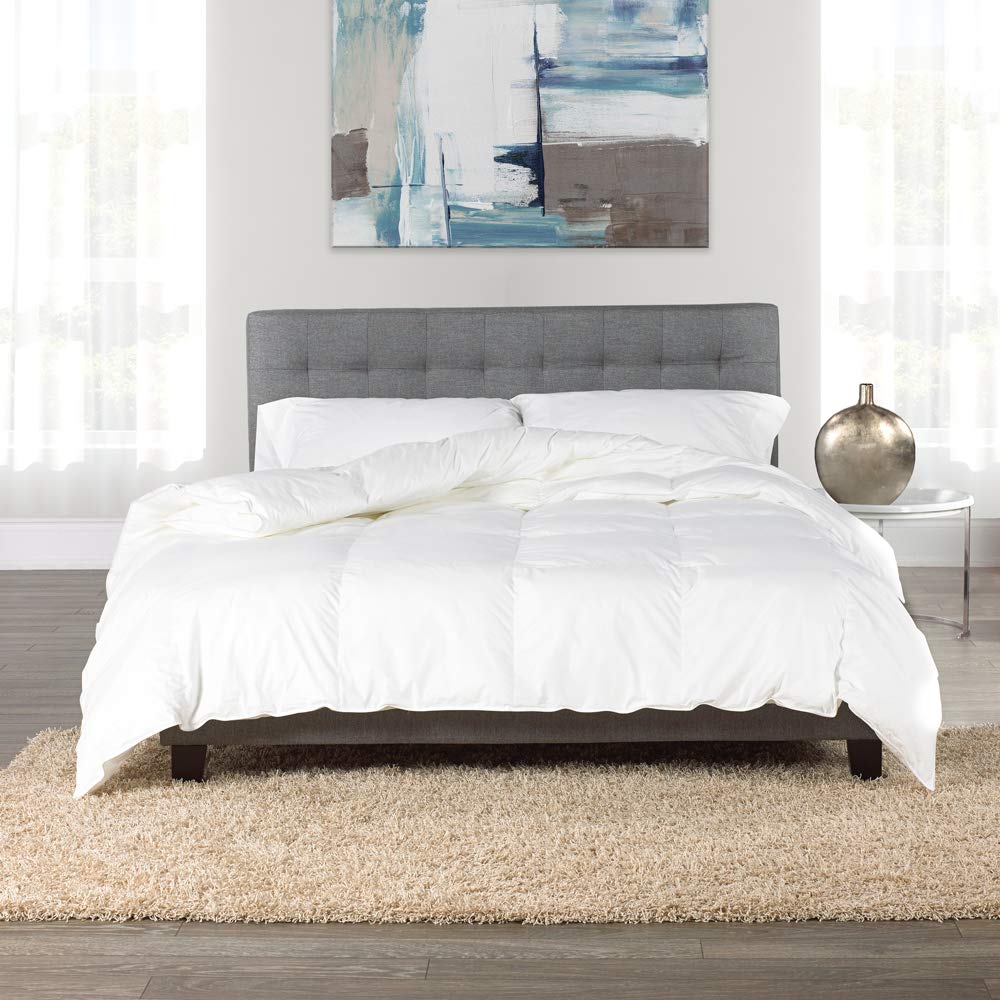 Westex Canadian Hutterite Goose Down Lightweight Queen Size Comforter - Ultra Soft & Warm All-Season Bedding for Cozy Sleep in Winter & Summer