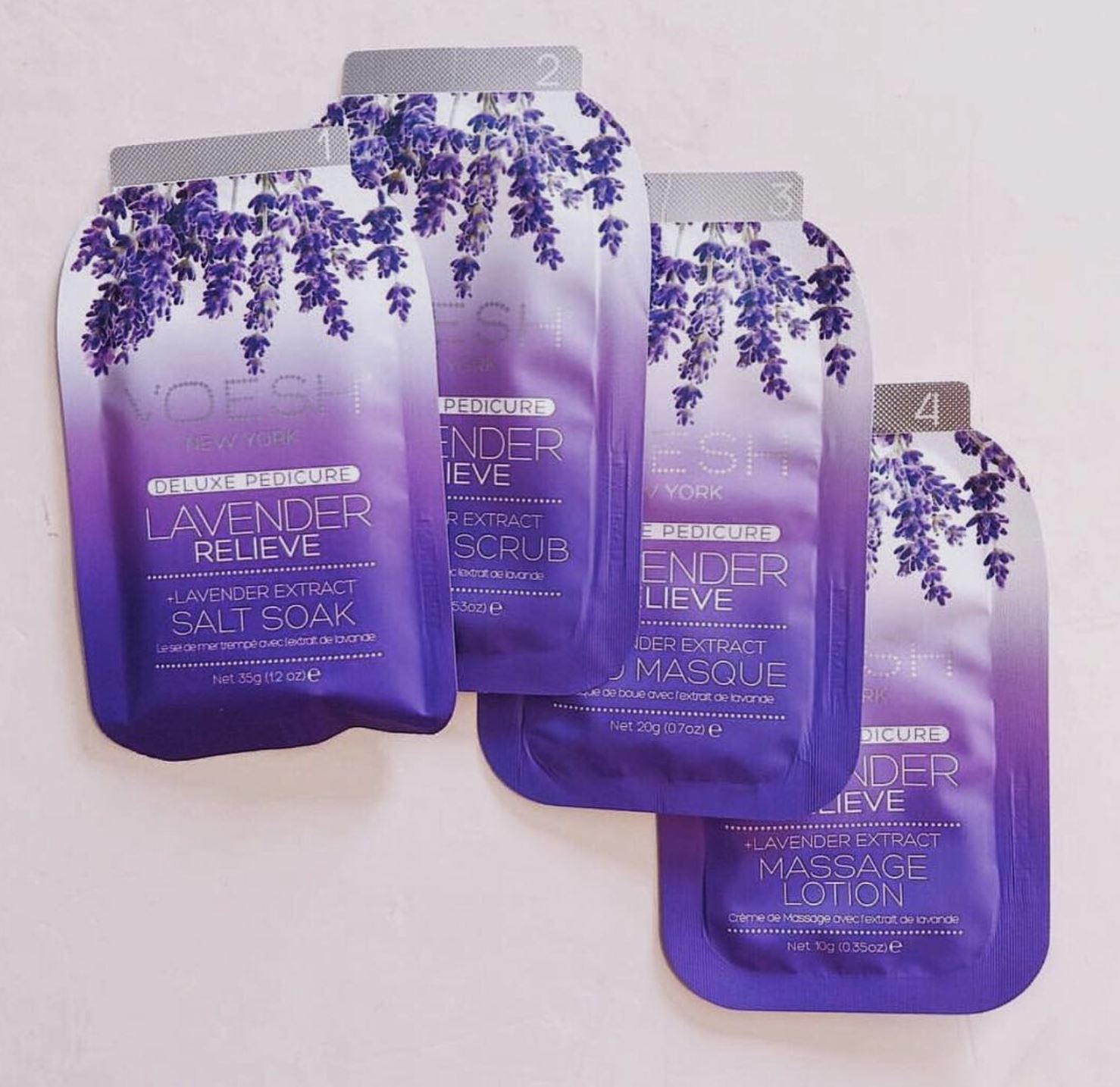Voesh Pedi in a Box - Lavender Foot Scrub & Exfoliator for Soft, Smooth Feet | At-Home Spa Treatment for Callus & Dead Skin Removal | Perfect for Relaxation & Self-Care
