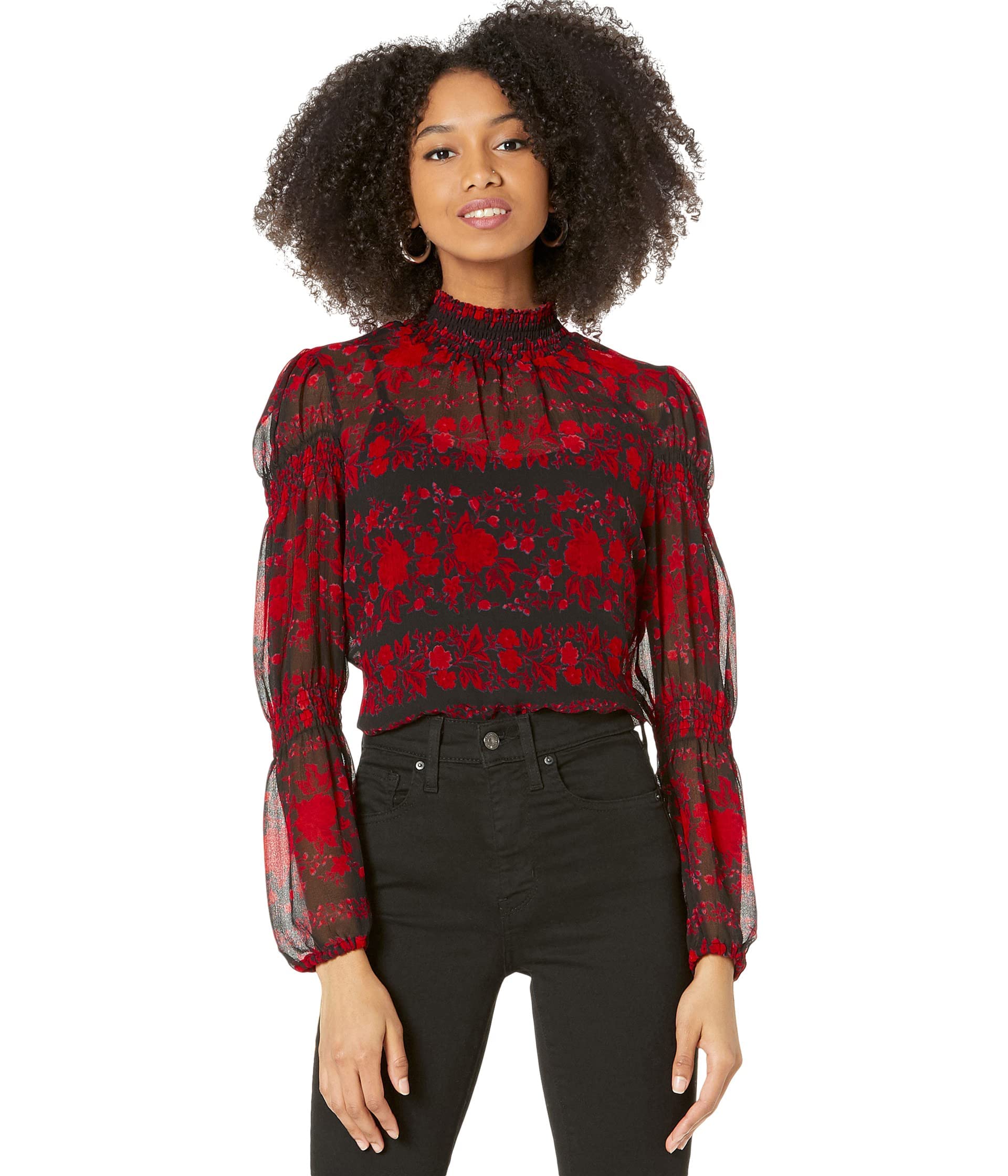 BB DAKOTA Women's True Romance Blouse - Flowy Boho Chic Tops for Casual Outings & Date Nights