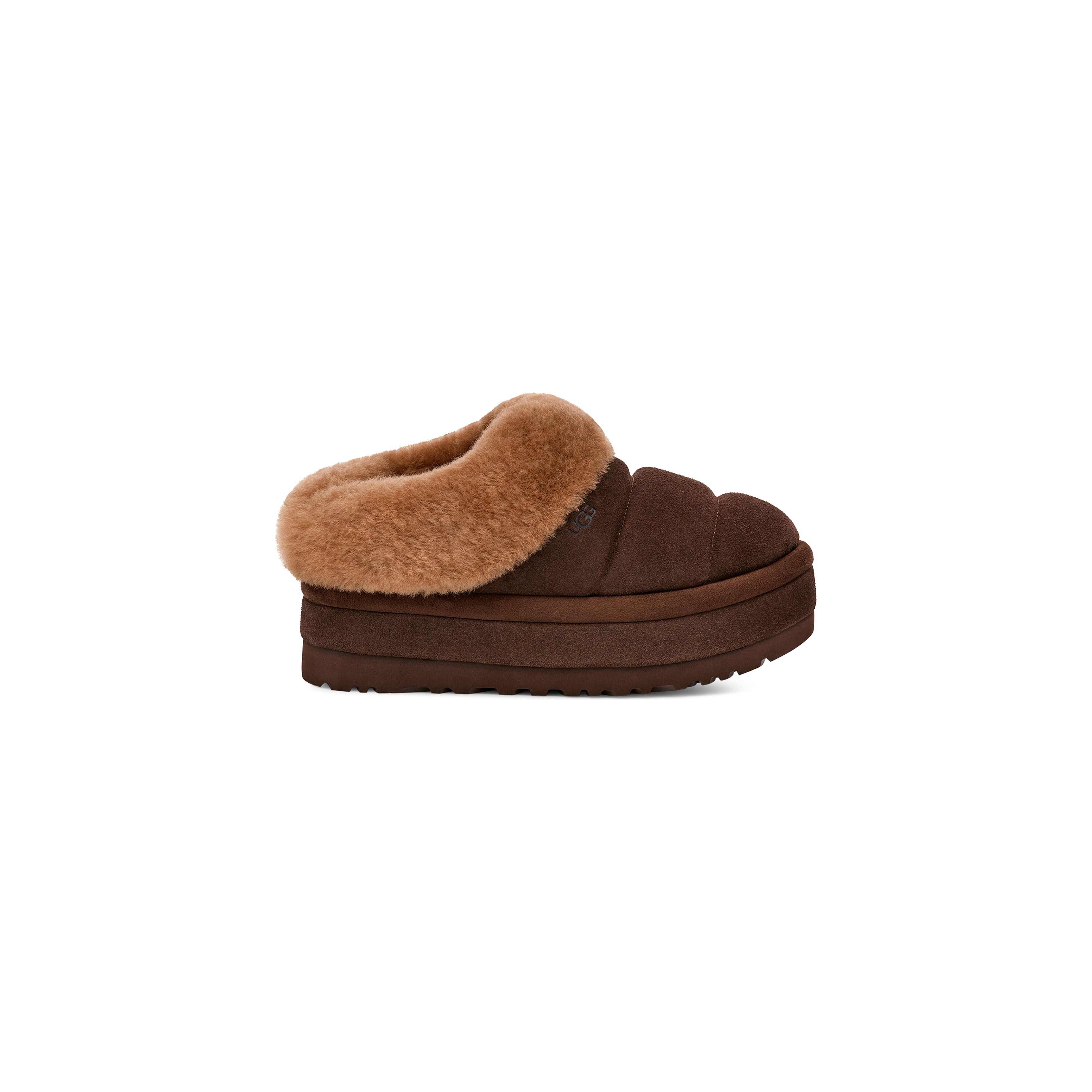 UGG Women's Tazzlita Slippers in Hardwood - Cozy Fleece-Lined House Shoes for Winter Comfort at Home