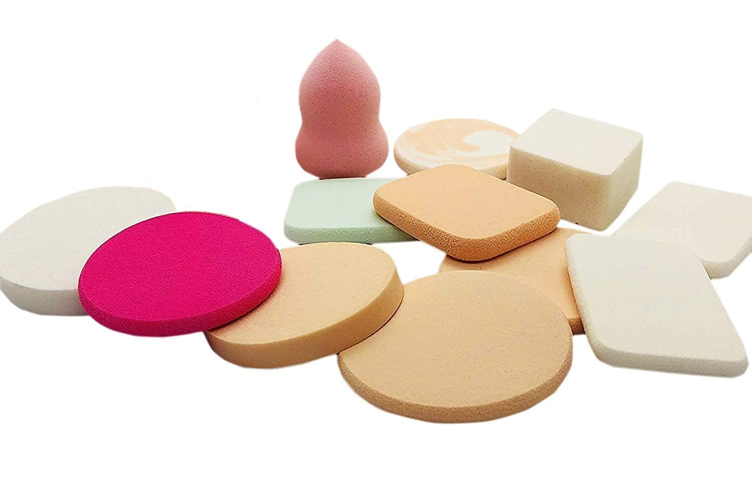 6-in-1 Makeup Sponge Set - 6pcs Soft Blending Sponges for Foundation, Powder & Cosmetics | Multi-Color Beauty Sponge Kit for Women, Girls & Bridal Makeup | Perfect for Daily Use, Professional Application & Wedding Makeup