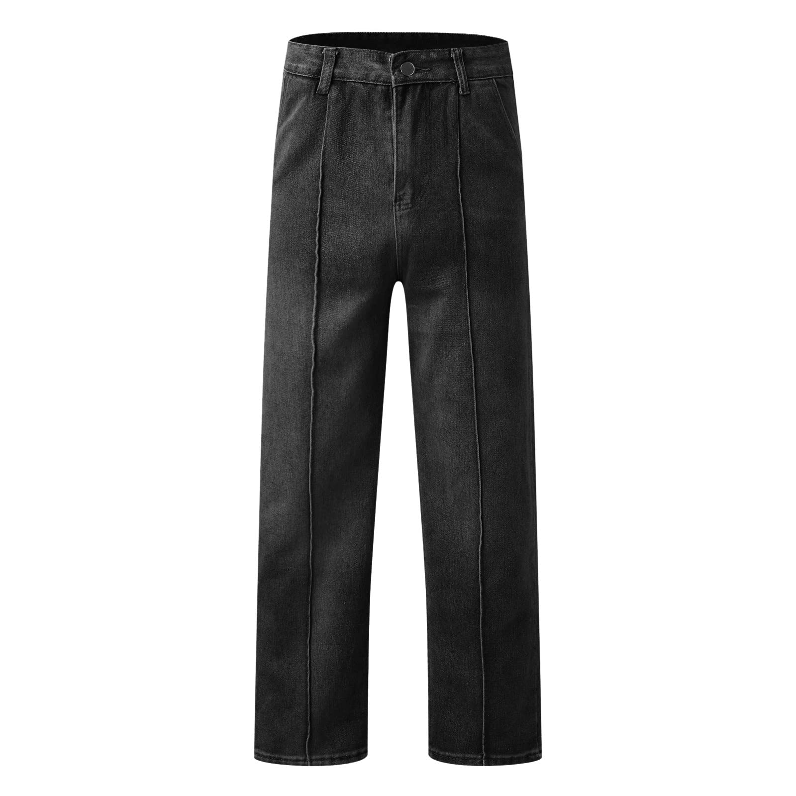 **Aihihe Men's Carpenter Jeans - Relaxed Fit Stretch Denim Pants for Big & Tall (Size 38x34) - Durable Workwear for Construction & Outdoor Activities**