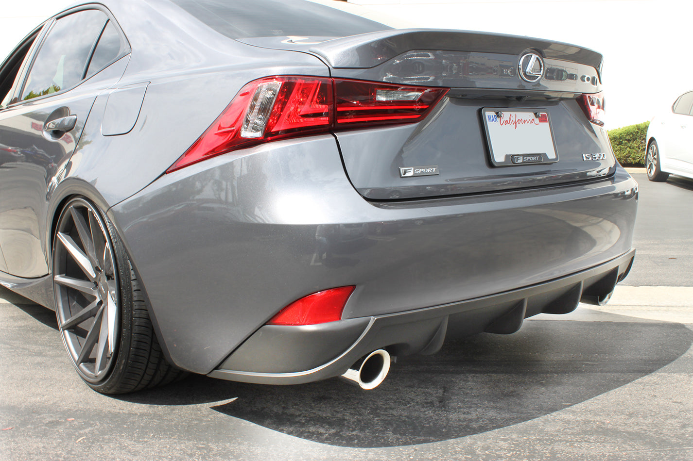 2014-2016 Lexus IS250 IS350 Rear Diffuser Matte Black KB31002MB - Upgrade Your Car's Rear Styling for a Sporty Look