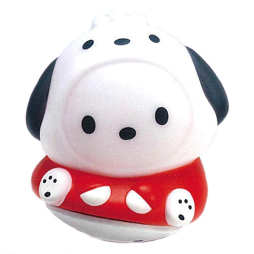 Sanrio Pochacco Wobble Note Holder - 2 Inch Mini Figure Cute Kawaii Desk Organizer for Office, School & Home Decor