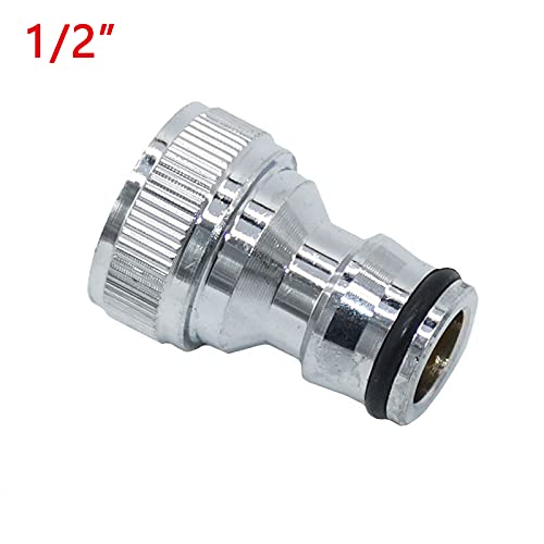 Premium Solid Brass Garden Hose Quick Connect Fitting - 1/2