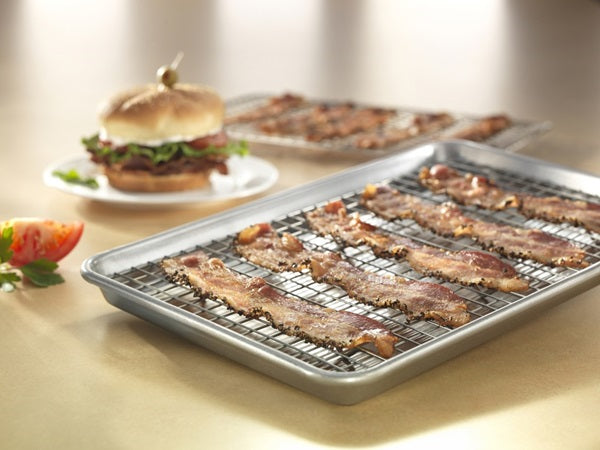 Premium Non-Stick USA Jelly Roll Pan with Cooling Rack - 10x15 Inch Baking Sheet for Cakes, Cookies & Sheet Pies - Perfect for Home Bakers & Professional Kitchens