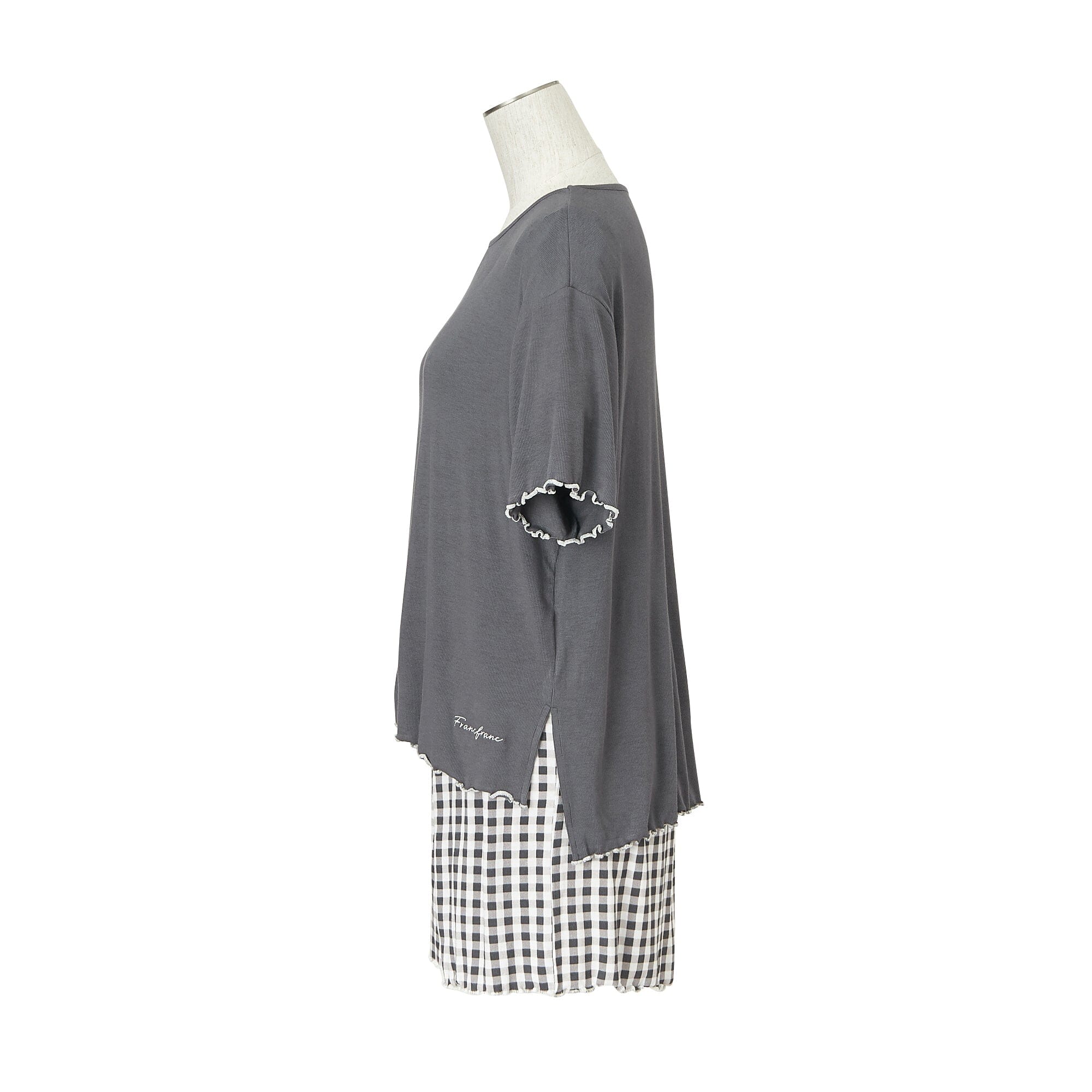 Ice Touch Print Pajamas for Women - Soft Gingham Check Sleepwear Set, Comfortable Nightwear for Lounge, Sleep & Relaxation at Home