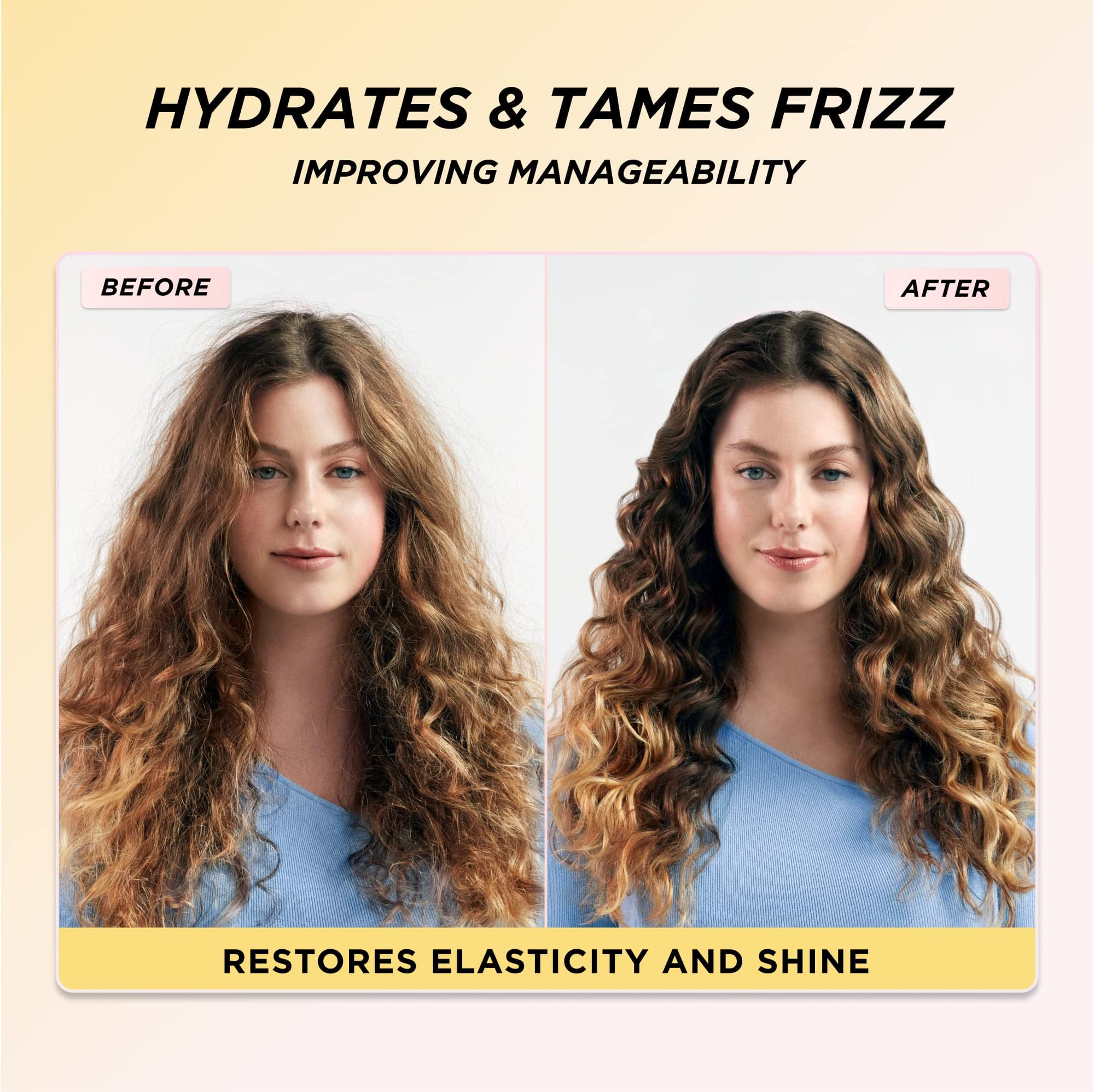 Gisou Honey Infused Hair Mask Travel Size (2.5 fl oz) - Hydrating & Repairing Treatment for Softer, Stronger, More Manageable Hair - TSA Approved Mini Hair Care - Perfect for On-The-Go, Vacation & Damaged Hair Recovery