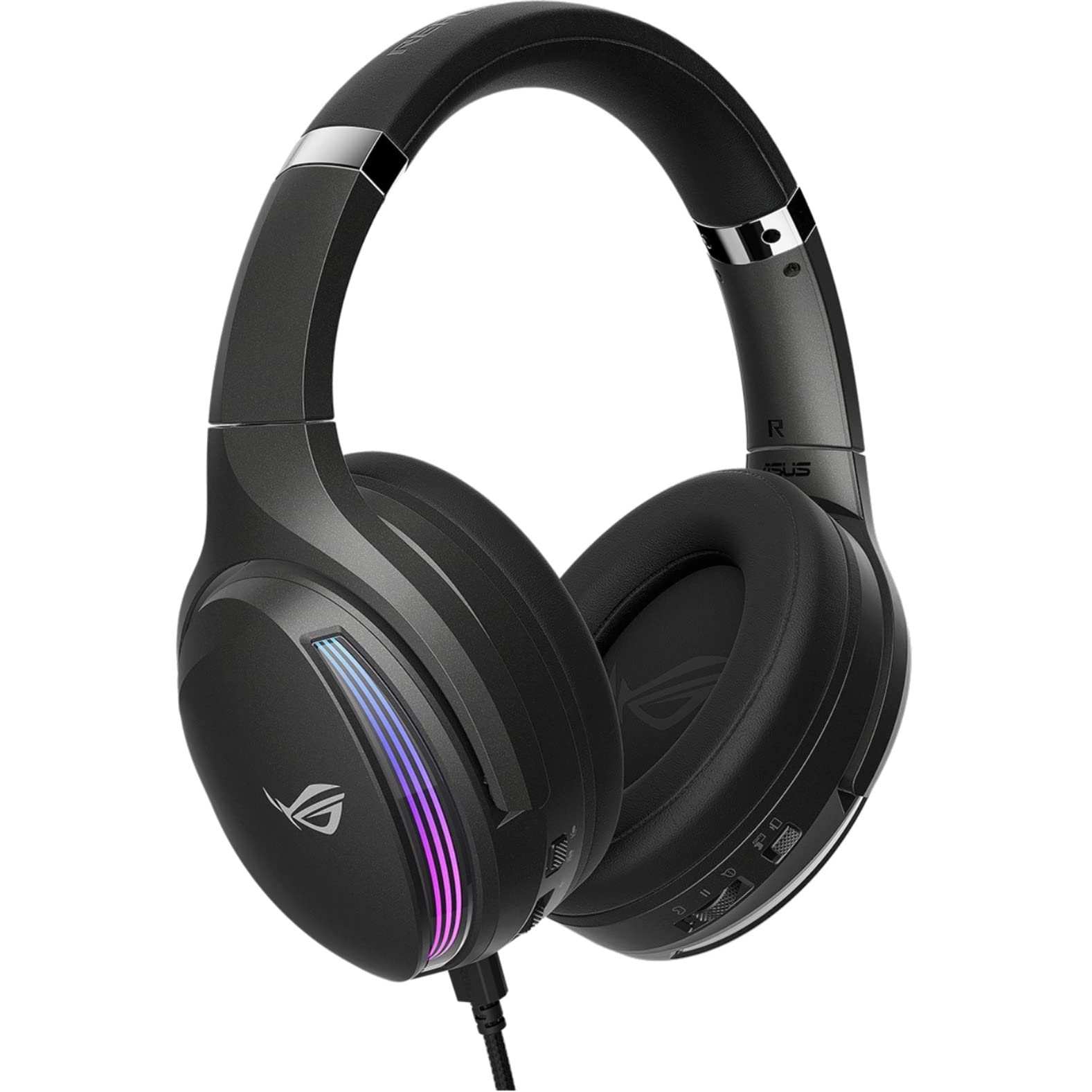 ASUS ROG Fusion II 500 Gaming Headset - 7.1 Surround Sound, Noise Cancelling Mic, RGB Lighting - Perfect for PC, PS5, Xbox Gaming & Streaming