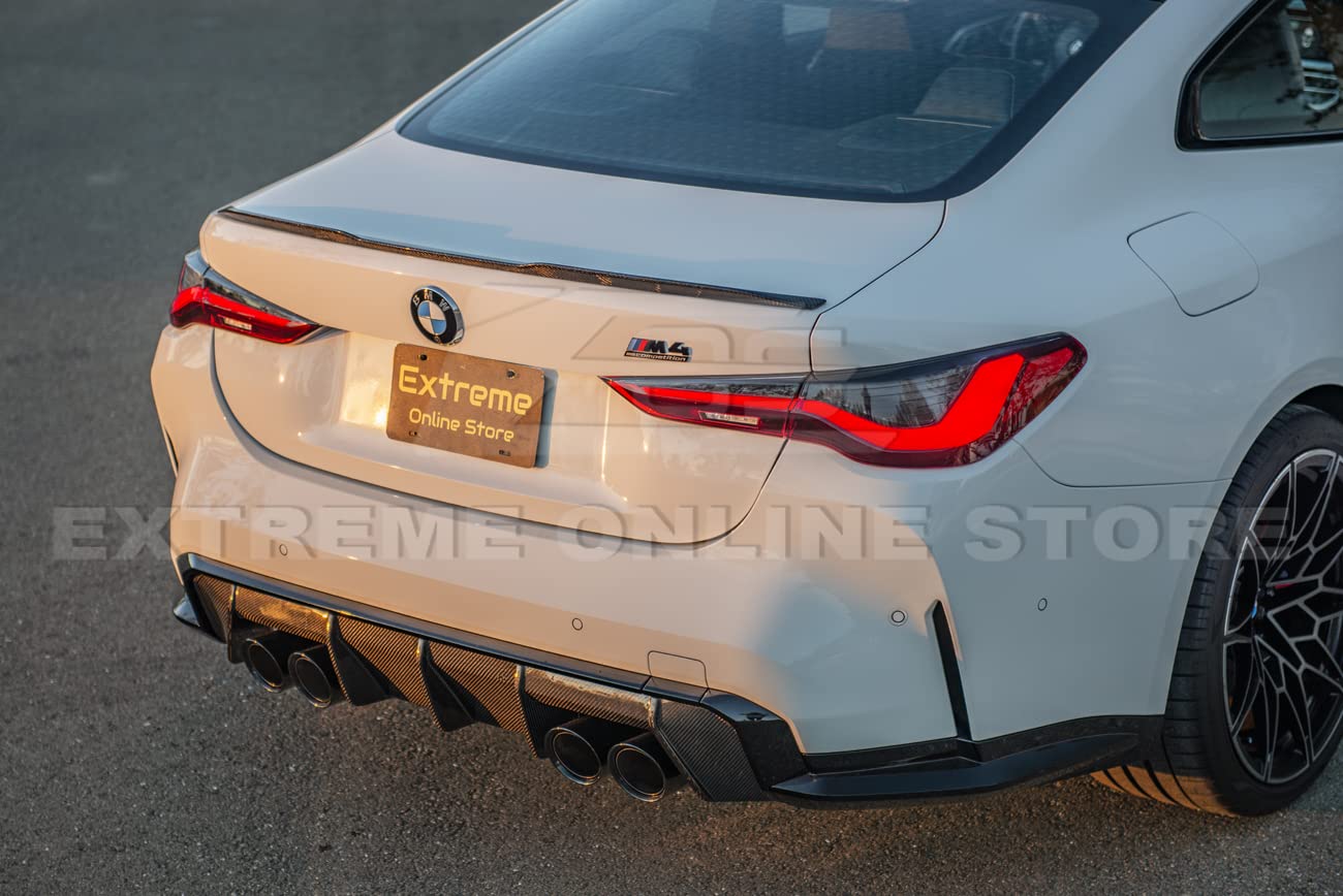 2021-Present BMW G22 4-Series & G82 M4 Carbon Fiber Trunk Spoiler - OEM Style Rear Wing for Enhanced Aerodynamics & Sporty Look | Perfect for Track Days & Car Shows
