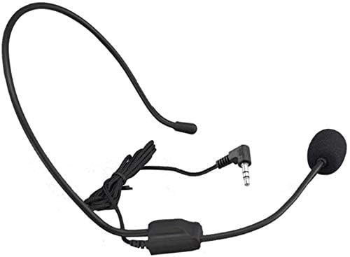 AKindle 3.5mm Wired Condenser Headset Microphone with Flexible Boom - Ideal for Coaches, Tour Guides & Presentations (3.3ft Cord) | Perfect for Online Teaching, Podcasting & Conference Calls