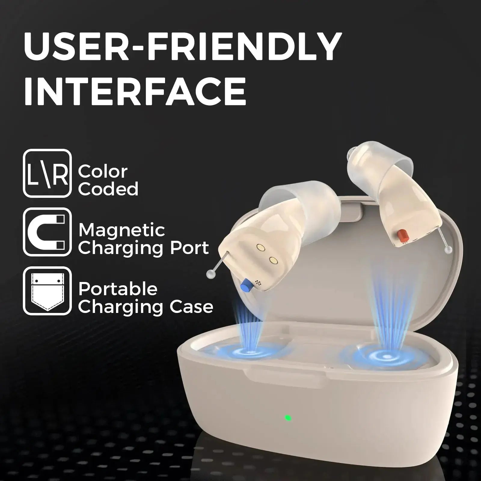 Linner Saturn OTC Hearing Aids - FDA Registered, FSA & HSA Eligible - Rechargeable Noise Cancelling for Seniors & Adults - Perfect for TV Watching, Conversations & Outdoor Activities