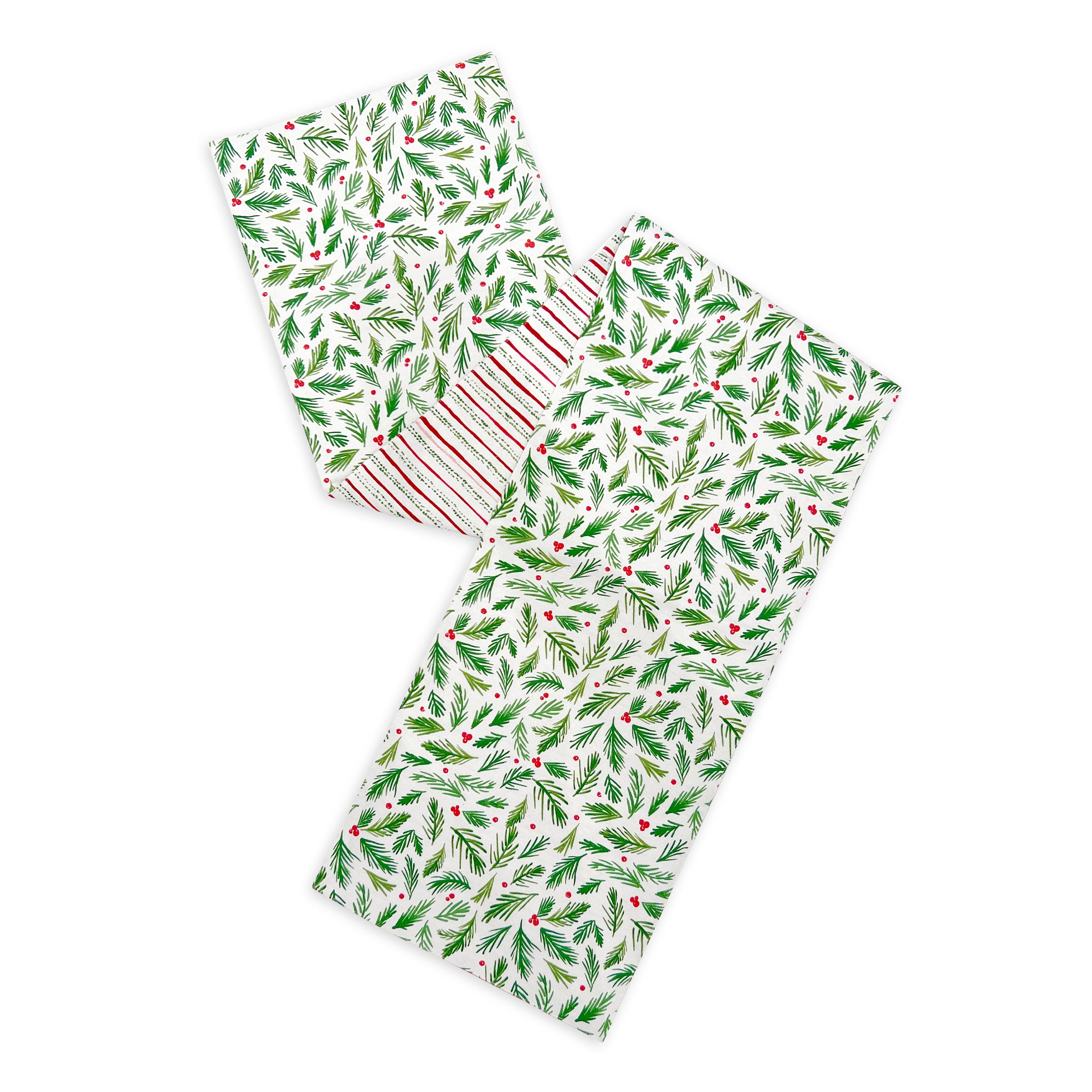 Bayberry Merry & Bright Reversible Christmas Table Runner - Holiday Dining Decor for Christmas Party & Festive Home Decoration