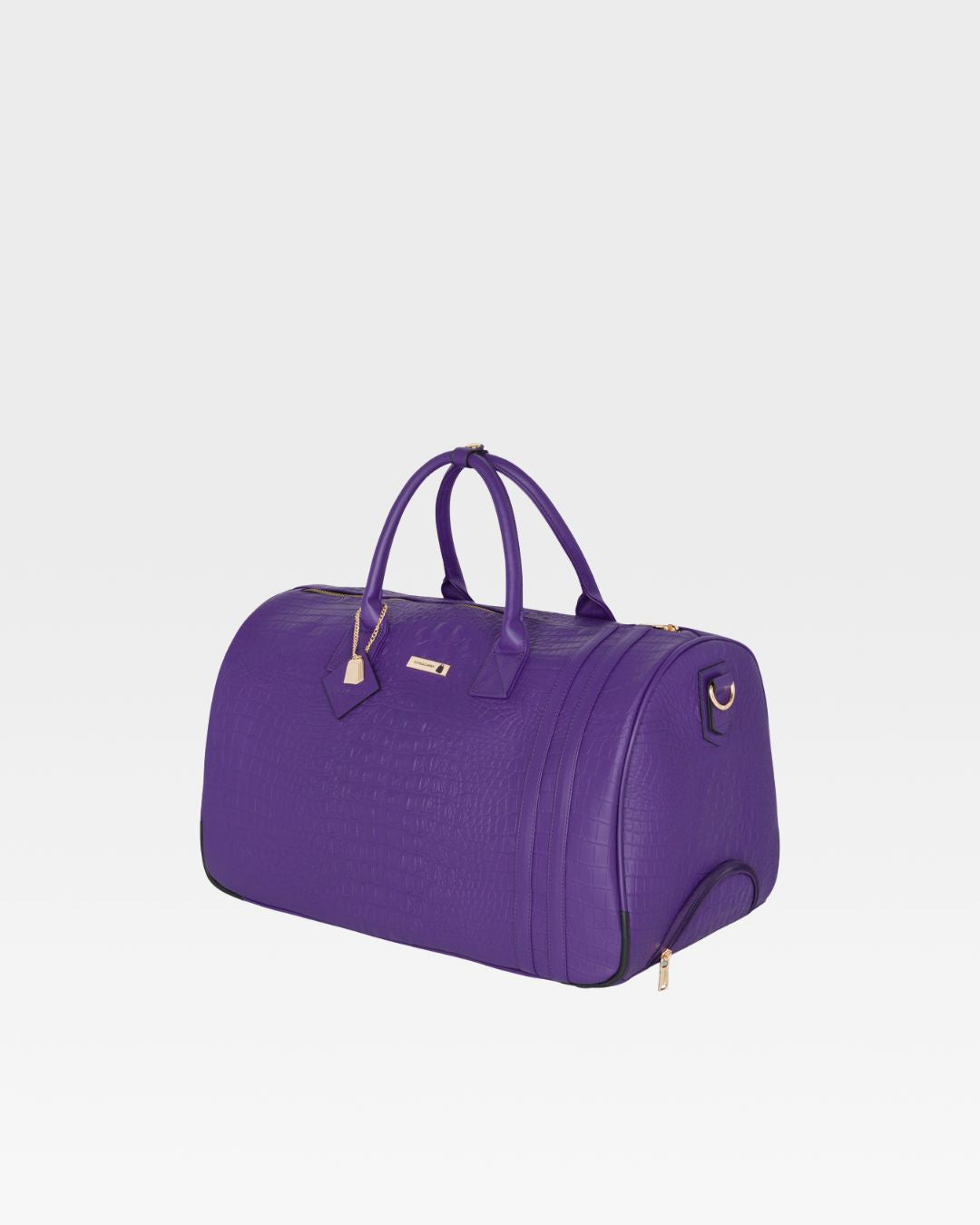 Apollo 2 Rolling Duffle Bag - Purple Expandable Luggage with Wheels for Travel, Gym & Sports | Perfect Carry-On for Airports, Business Trips & Weekend Getaways