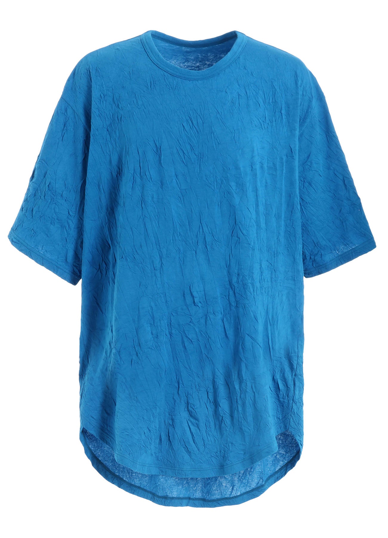 Round Neck Jumbo Short Sleeve T-Shirt with Washer Hem - Casual Comfort Wear for Everyday Outfits & Summer Fashion