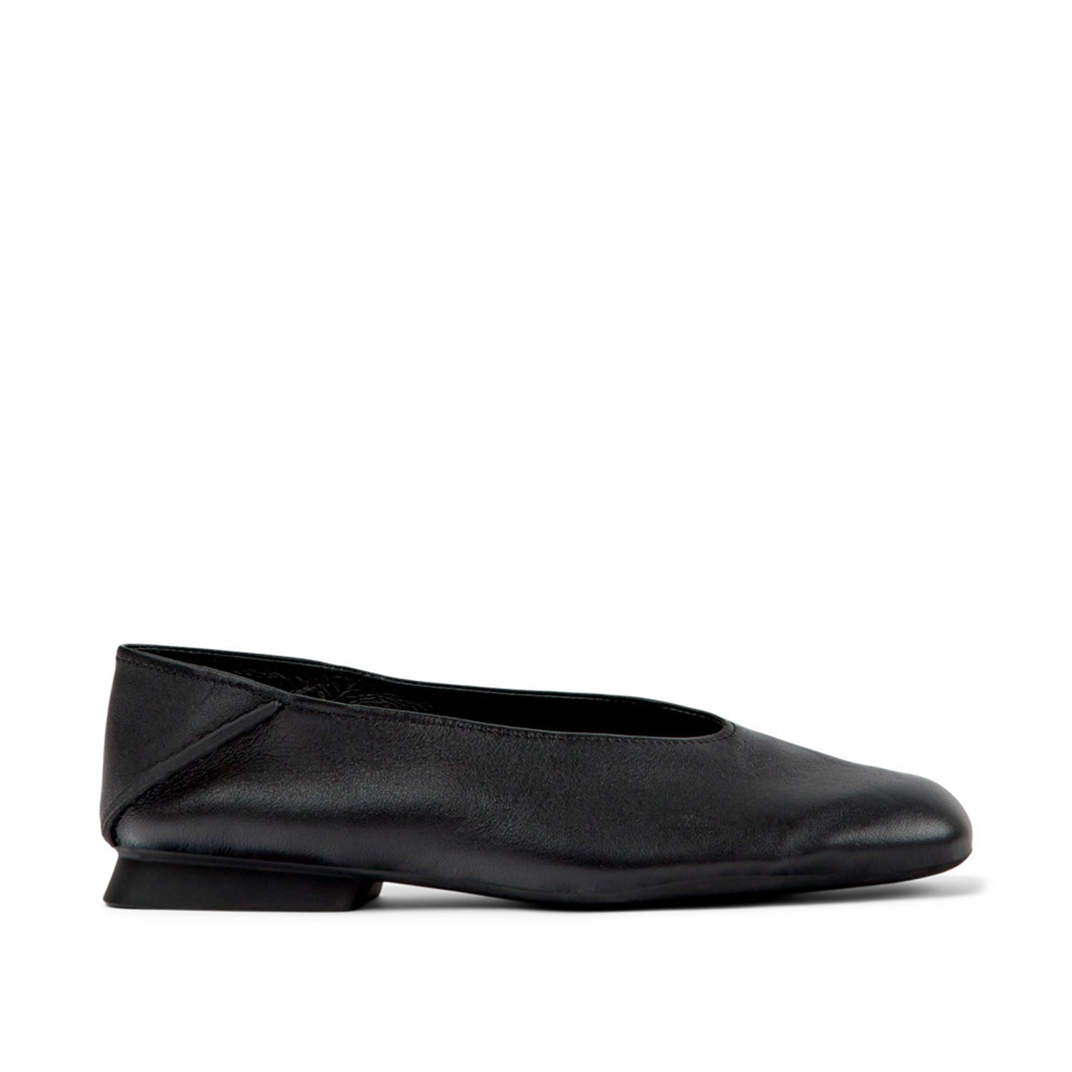 Camper Women's Casi Myra Black Leather Slip-On Loafers - Comfortable Casual Shoes for Walking, Travel & Everyday Wear