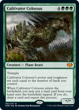 Magic: the Gathering - Cultivator Colossus (195) - Foil Card - Innistrad: Crimson Vow - Perfect for MTG Deck Building & Collector's Display