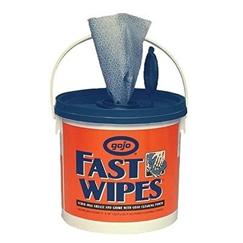 Gojo Fast Wipes Hand Cleaning Towels - 130 Count Bulk Pail | Antibacterial Disposable Towels for Home, Office & Industrial Use