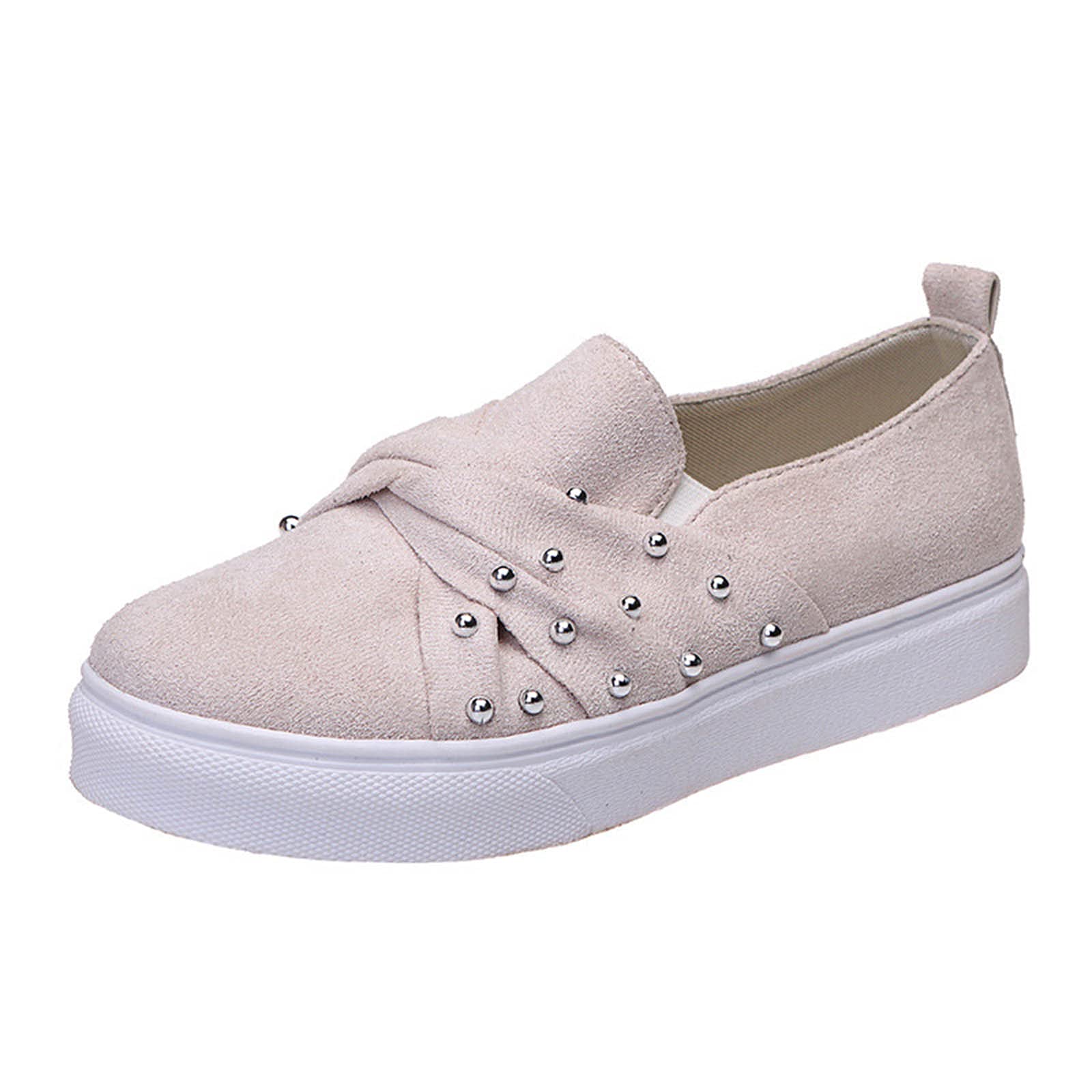 Women's Casual Suede Loafers with Bowknot - Comfortable Flat Shoes for Work & Daily Wear | Fashionable Slip-On Footwear for Women | Perfect for Office, Walking & Outfits