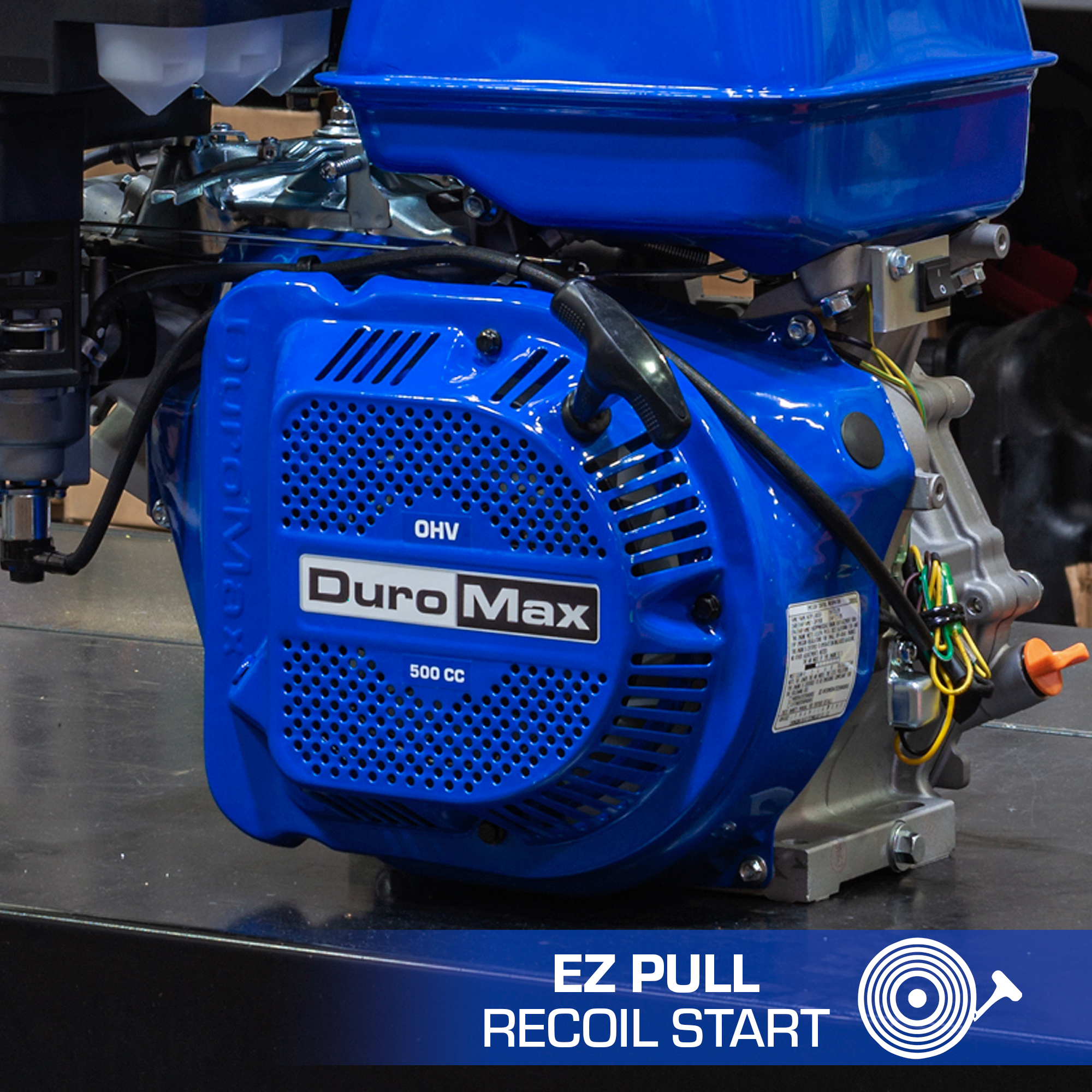 500cc 1 Inch Shaft Recoil Start Gasoline Engine - Powerful Small Engine for Lawn Mowers, Generators & Agricultural Equipment - Reliable Performance for Outdoor Power Tools