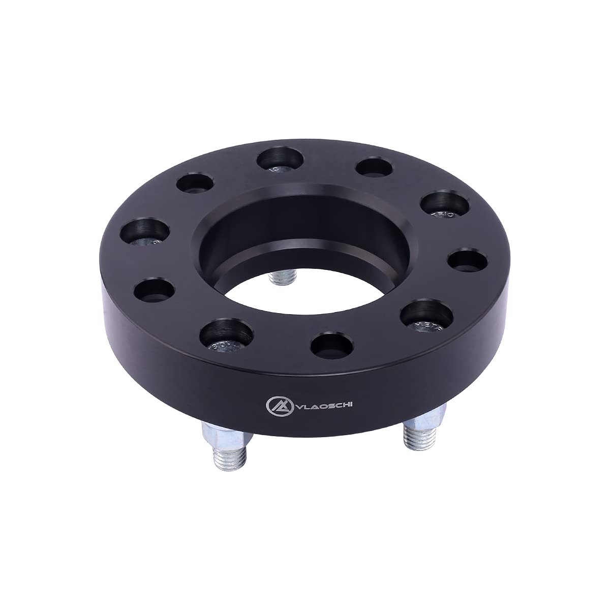 1 Inch Black Forged 5x135 Hubcentric Wheel Spacers with 14x2 Studs - Compatible with Ford F150 (1997-2003), Expedition (1997-2002), Lincoln Navigator (1998-2002) - 5 Lug Pack of 4 - Enhance Stance & Off-Road Performance
