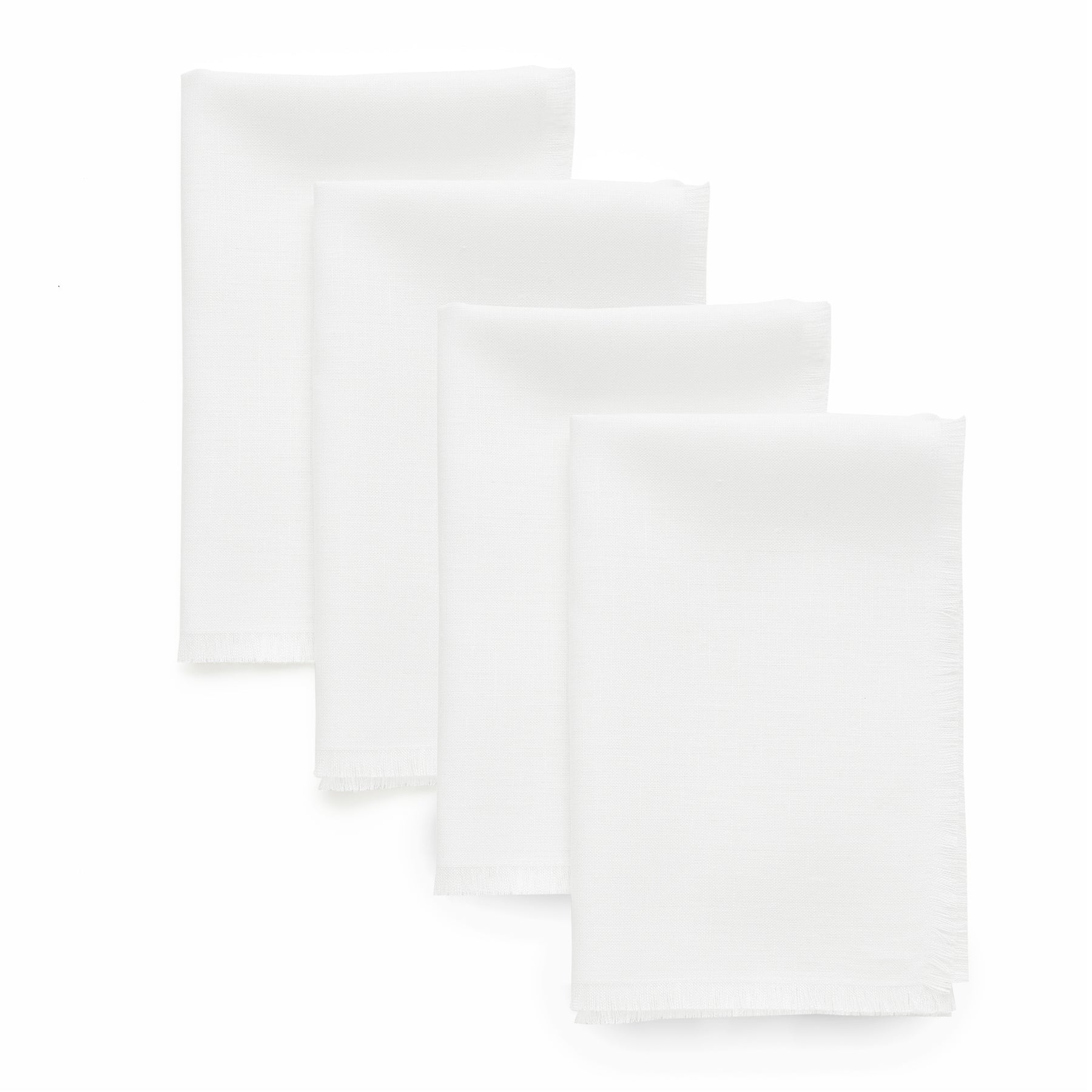 Elegant Fringe Napkins Set of 4 - Premium Cotton Decorative Table Linens for Dinner Parties, Weddings & Home Decor