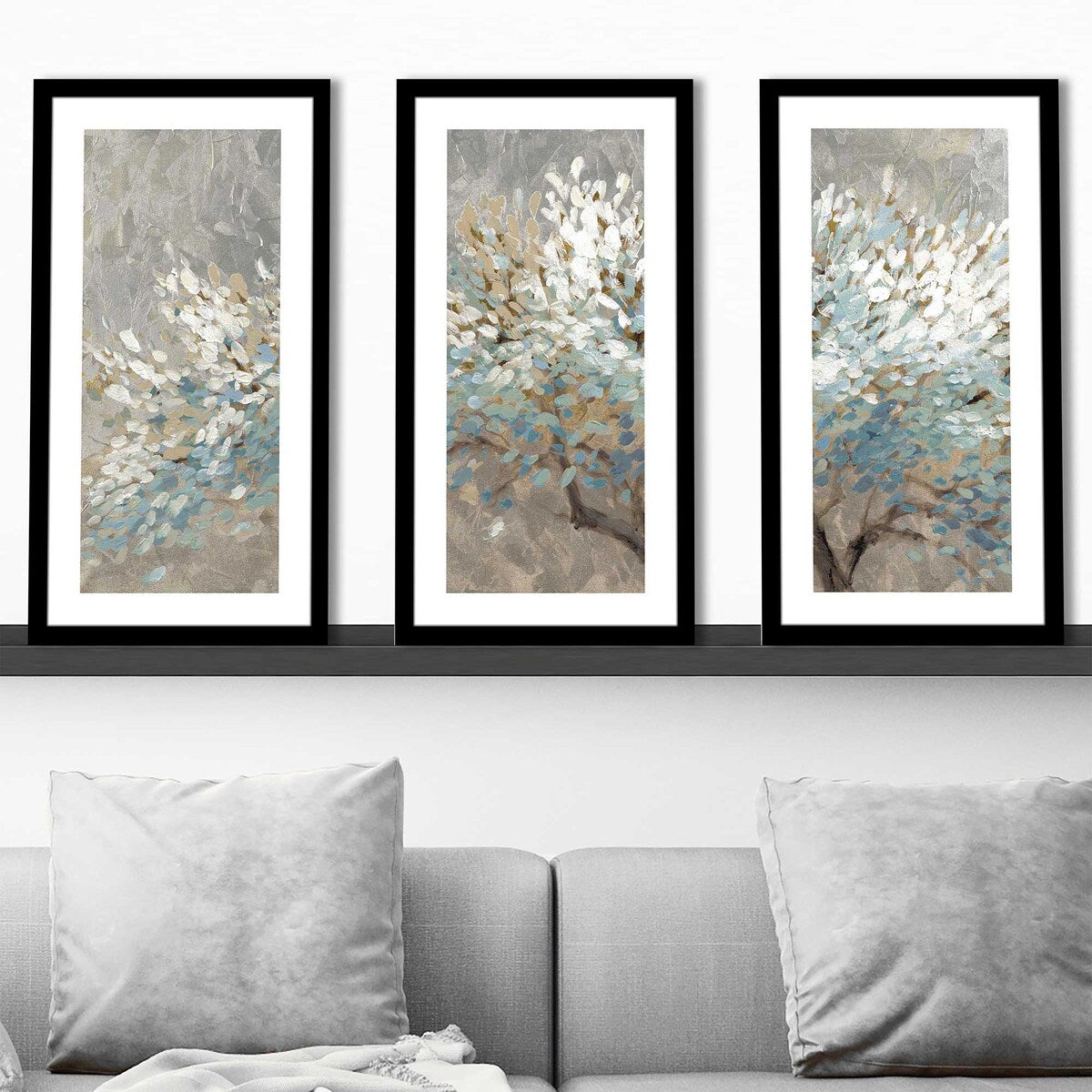 A Thousand White Lifetimes - 3 Piece Canvas Wall Art Set, Modern Abstract White Aluminum Prints for Living Room, Bedroom & Office Decor