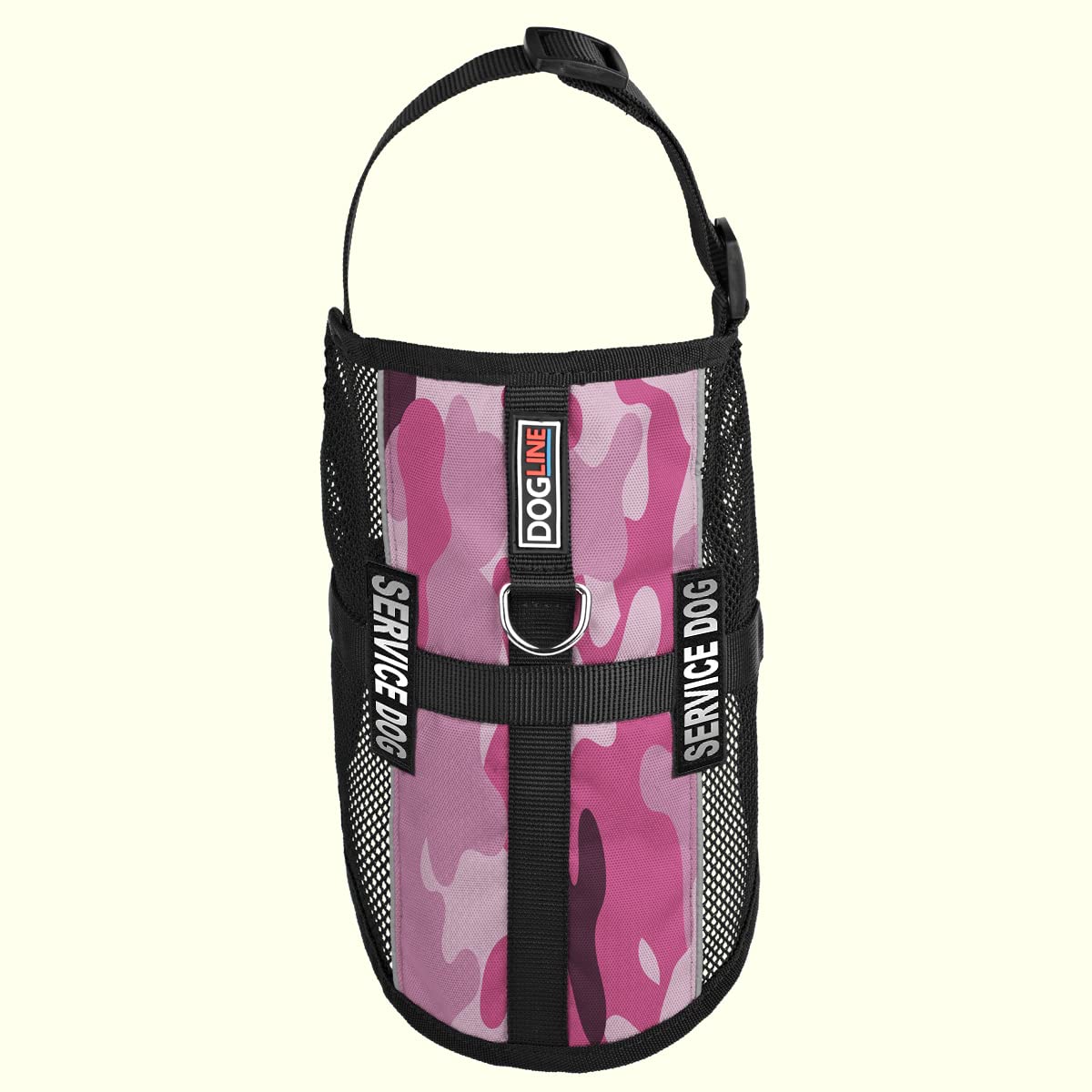 Service Dog Vest with Removable Patch & Adjustable Harness - Reflective MaxAire Design with ID Card for Small, Medium & Large Dogs (22x29 Inch, Pink Camo) - Perfect for Training, Outdoor Adventures & Public Access