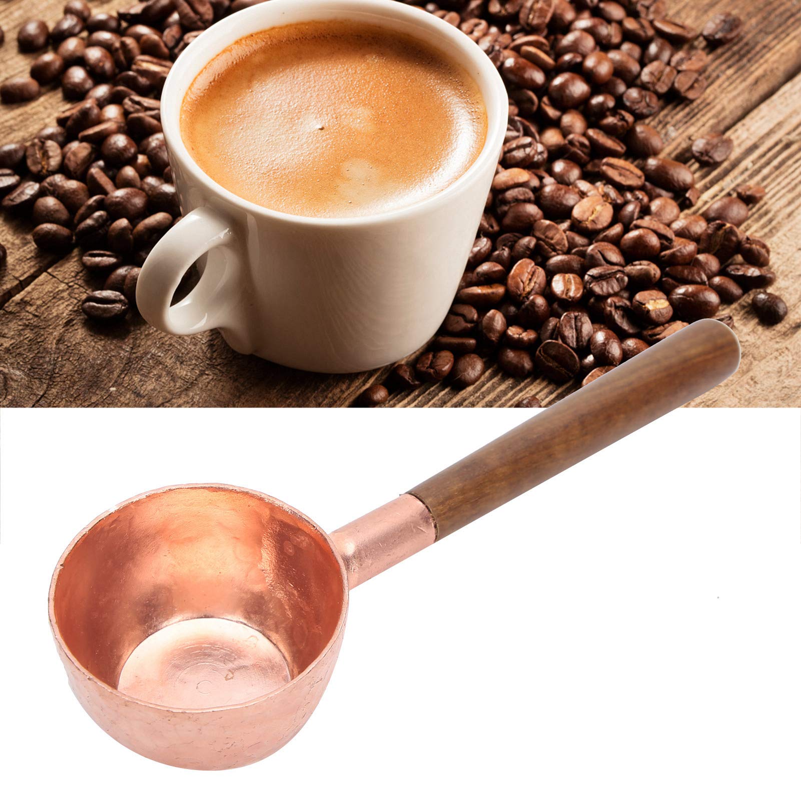 Premium Wooden Measuring Spoons Set - Durable Kitchen Tools for Coffee, Tea & Baking - Perfect for Measuring Coffee Beans, Spices & Ingredients (6-Piece Set) - Ideal for Home Kitchen, Coffee Shops & Baking Enthusiasts