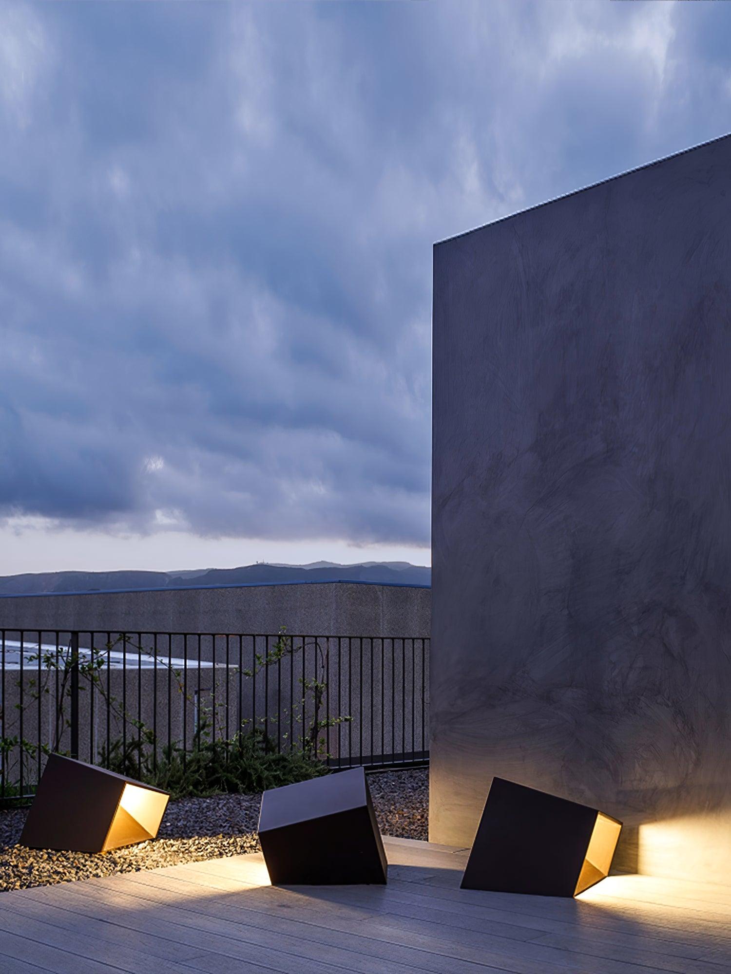 Solar Powered LED Cube Garden Lights - Waterproof Outdoor Decorative Lighting for Patio, Yard, Pathway & Landscape - Warm White & Cool White Options