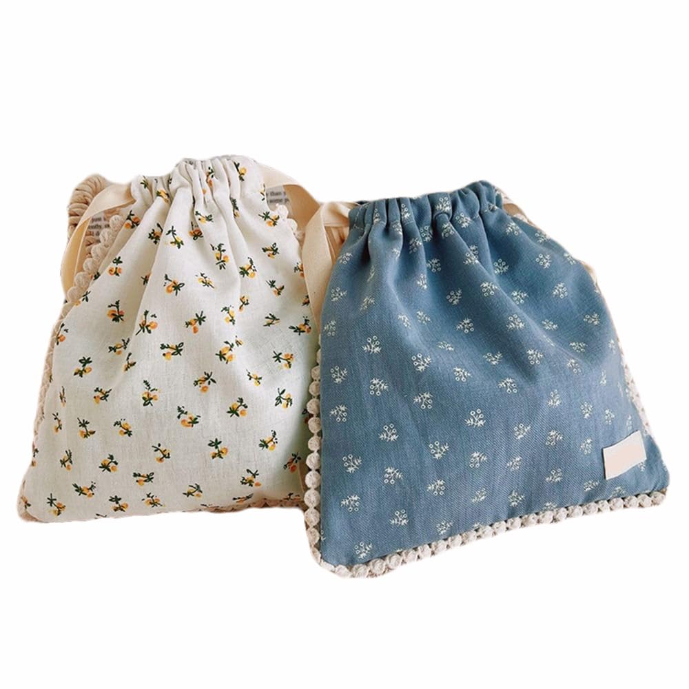 **Leadigol Drawstring Wash Pouch – Cute Wristband Cosmetic Bag, Small Cloth Storage Pouch for Makeup, Stationery & Travel Essentials – Perfect for Gym, School & Daily Organizing**