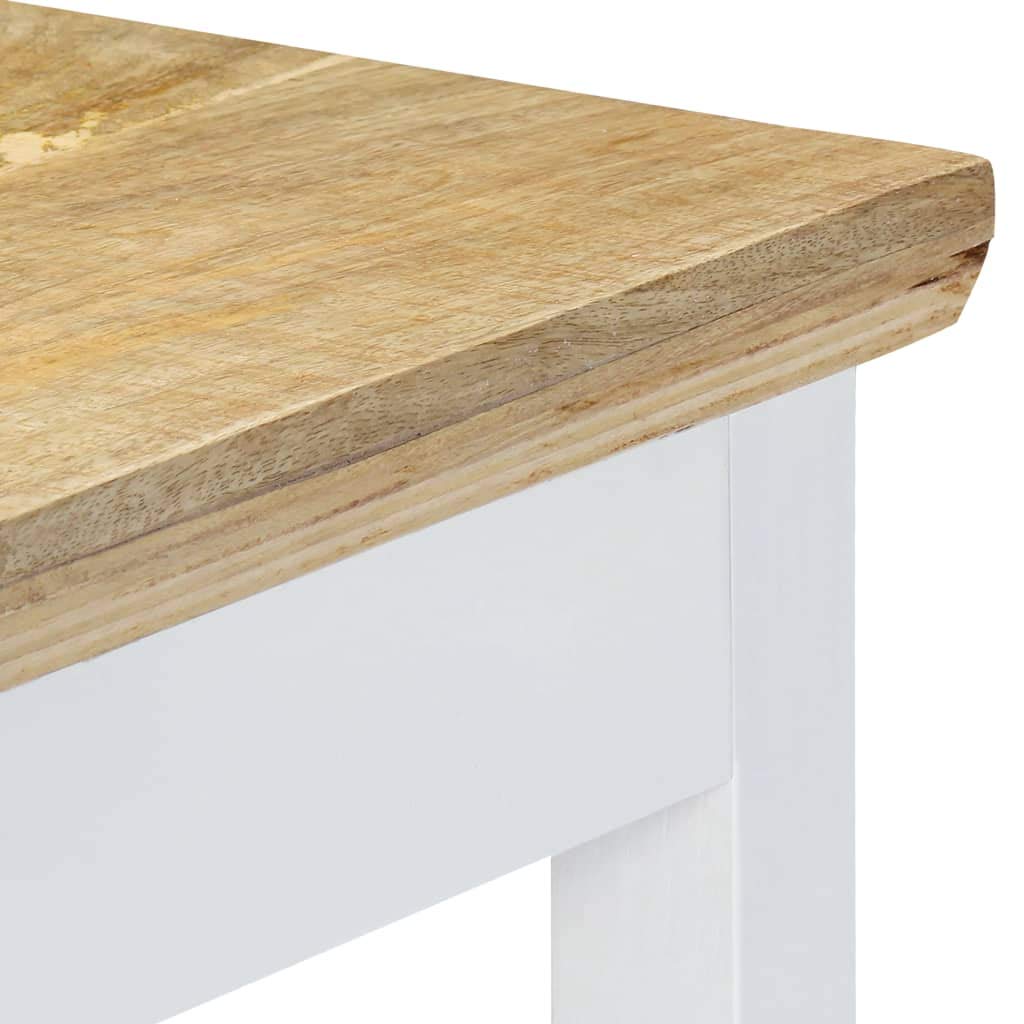 Rustic Console Sofa Table with Drawer - Solid Wood End Table, Computer Desk & Coffee Snack Table for Living Room, Hallway or Home Office - Perfect for Small Spaces, TV Stand & Entryway Decor