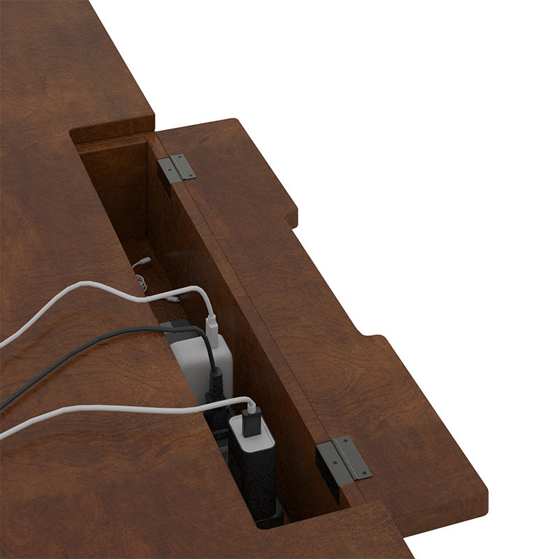 Raquel Modern Transitional Office Desk with Cable Management Hole - Stylish Home Office Desk for Remote Work & Study