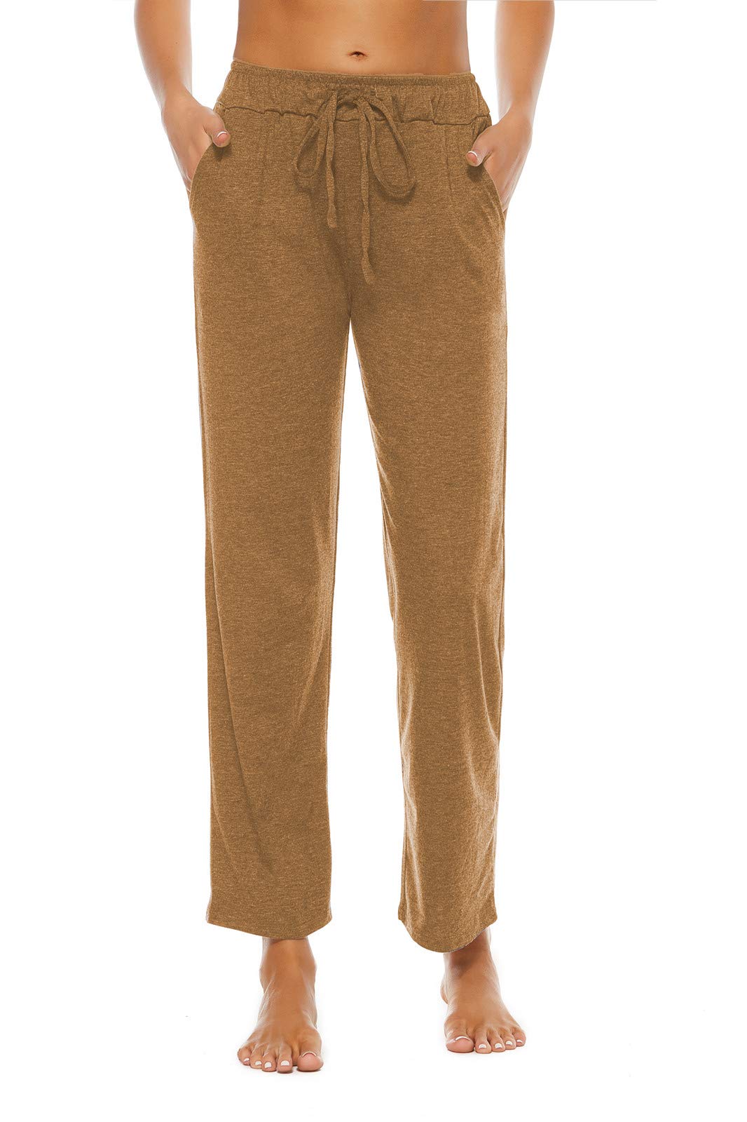 BATHRINS Women's Comfortable Lounge Pants - Loose Fit Yoga Pants with Drawstring & Pockets - Soft Pajama Pants for Home, Workout, and Relaxation