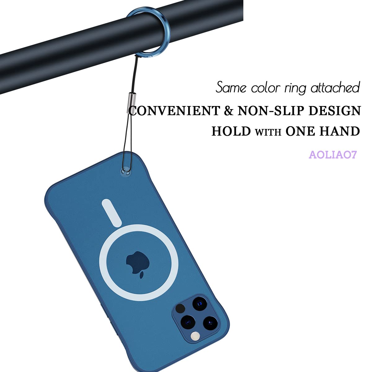 Ultra-Thin Magnetic Frameless iPhone 14 Pro Case (6.1