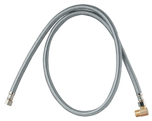 Plumb Craft 7307950B 3/8-Inch x 48-Inch Stainless Steel Dishwasher Water Supply Line - Flexible Braided Hose for Kitchen Appliance Installation & Replacement