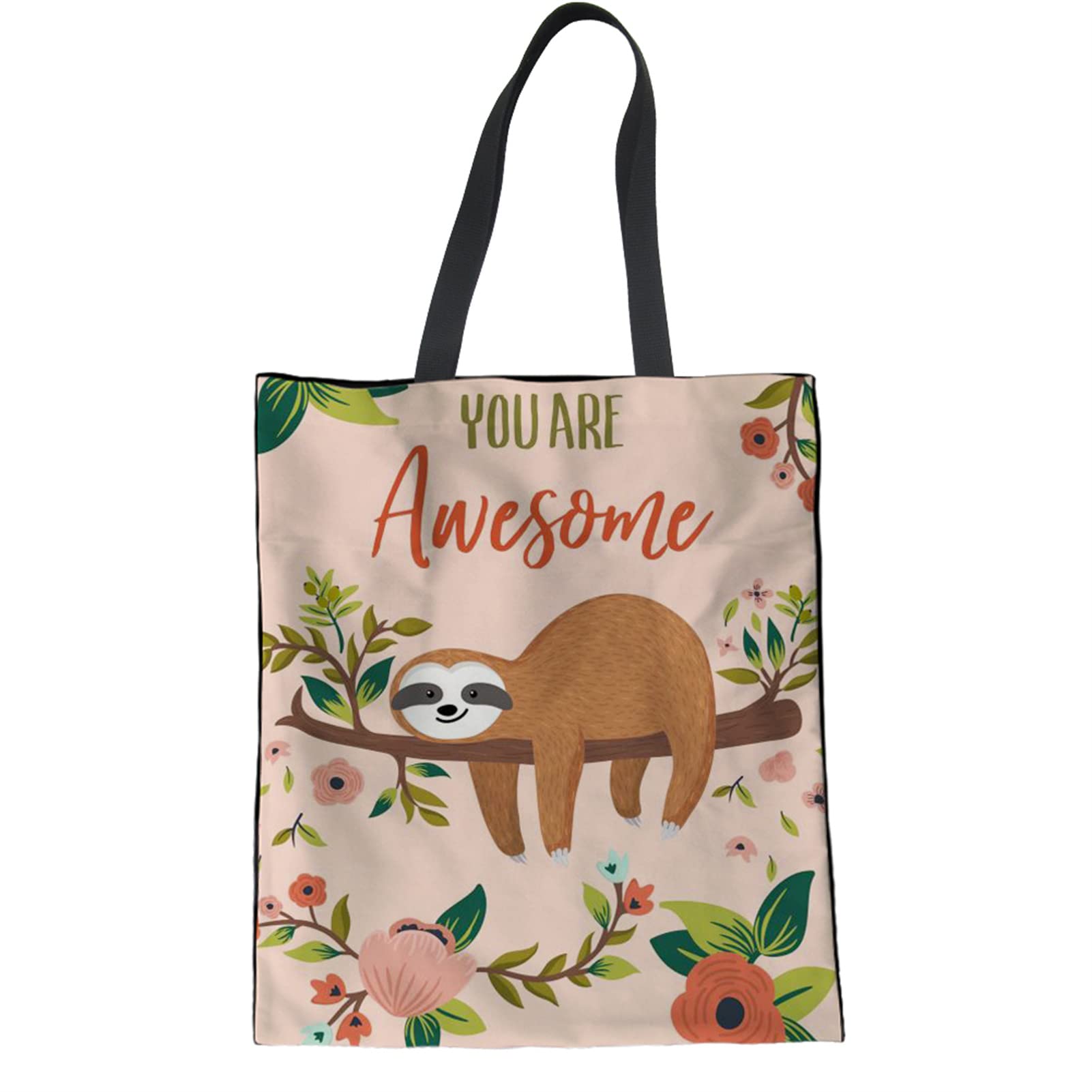 STUOARTE Women's Reusable Canvas Tote Bag - Eco-Friendly Shopping Bag for Travel, School, Work & Daily Use - Durable Shoulder Bag for Books, Groceries & Essentials