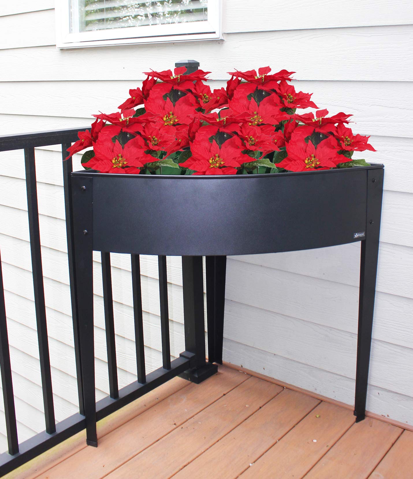 Sturdy Metal Corner Planter Stand for Raised Garden Bed - Indoor/Outdoor Flower Pot, Herb & Vegetable Container Gardening - Perfect for Small Spaces, Balconies & Patios
