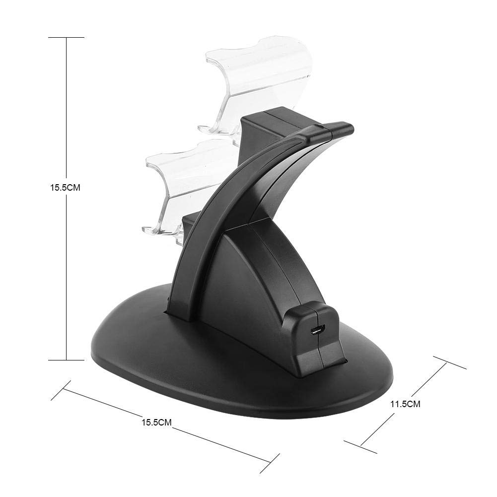 Socobeta Dual USB Charging Dock Station for PS4 Controller - Fast Charger for PS4 Slim & Pro Controllers | Gaming Accessories for PlayStation 4 | Perfect for Multiplayer Gaming & Controller Maintenance