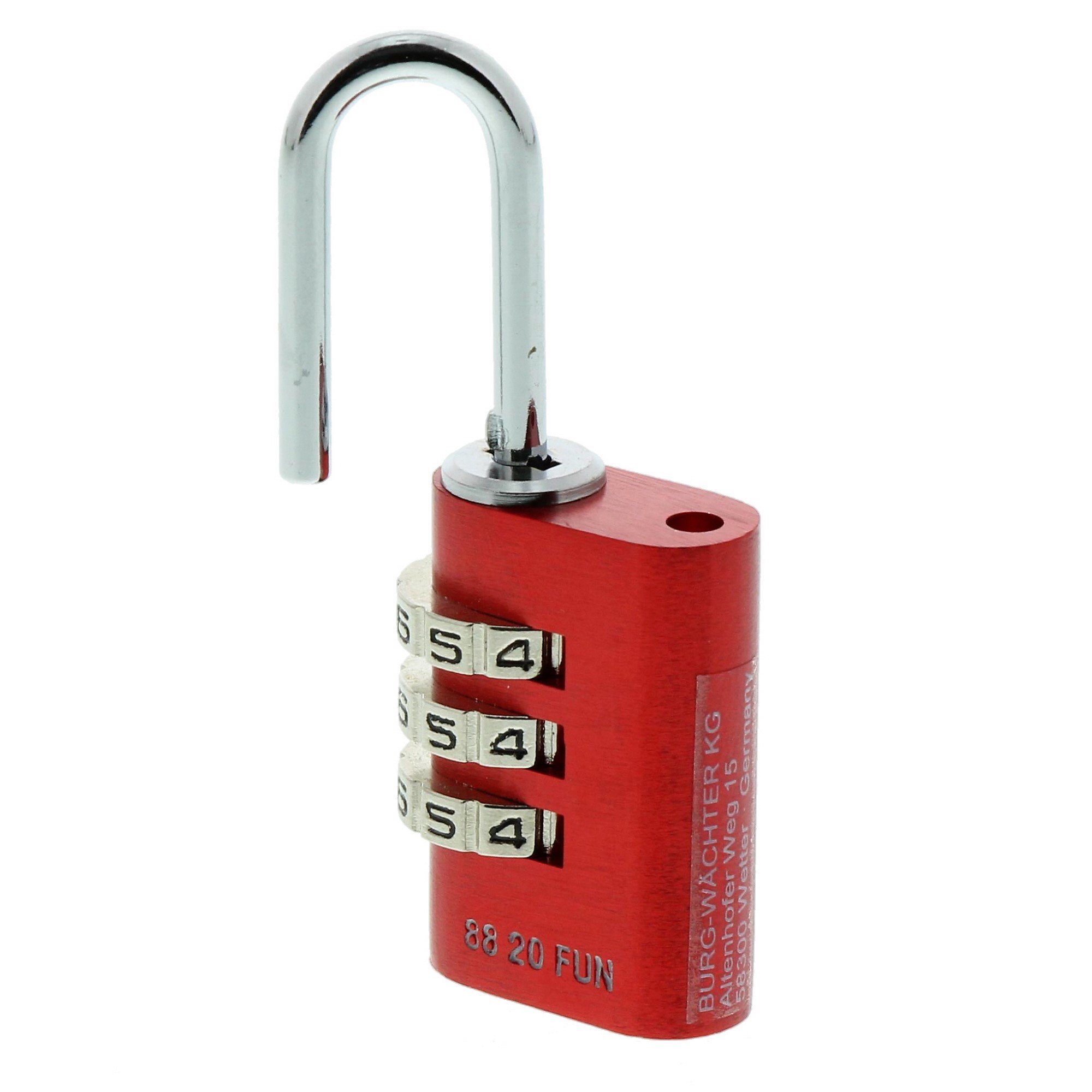 Burg-Wächter Duo 88 Combination Lock Set – 20mm Shackle, High Security Padlock for Lockers, Storage Units & Outdoor Use