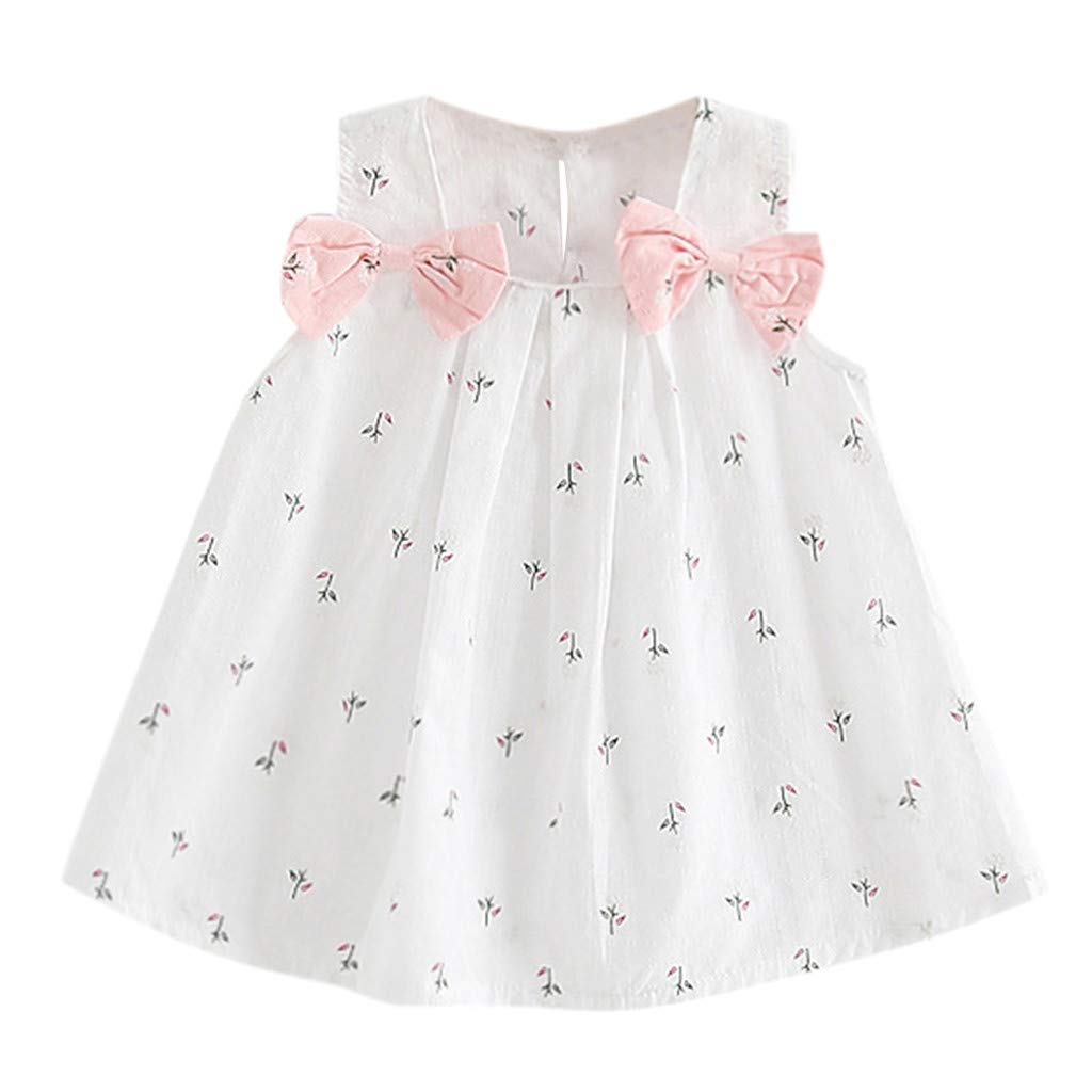 Floral Ruffle Halter Beach Dress for Toddler Girls - Casual Sun Dress with Wildflower Print - Perfect for Beach Parties, Summer Outings & Vacation Photos