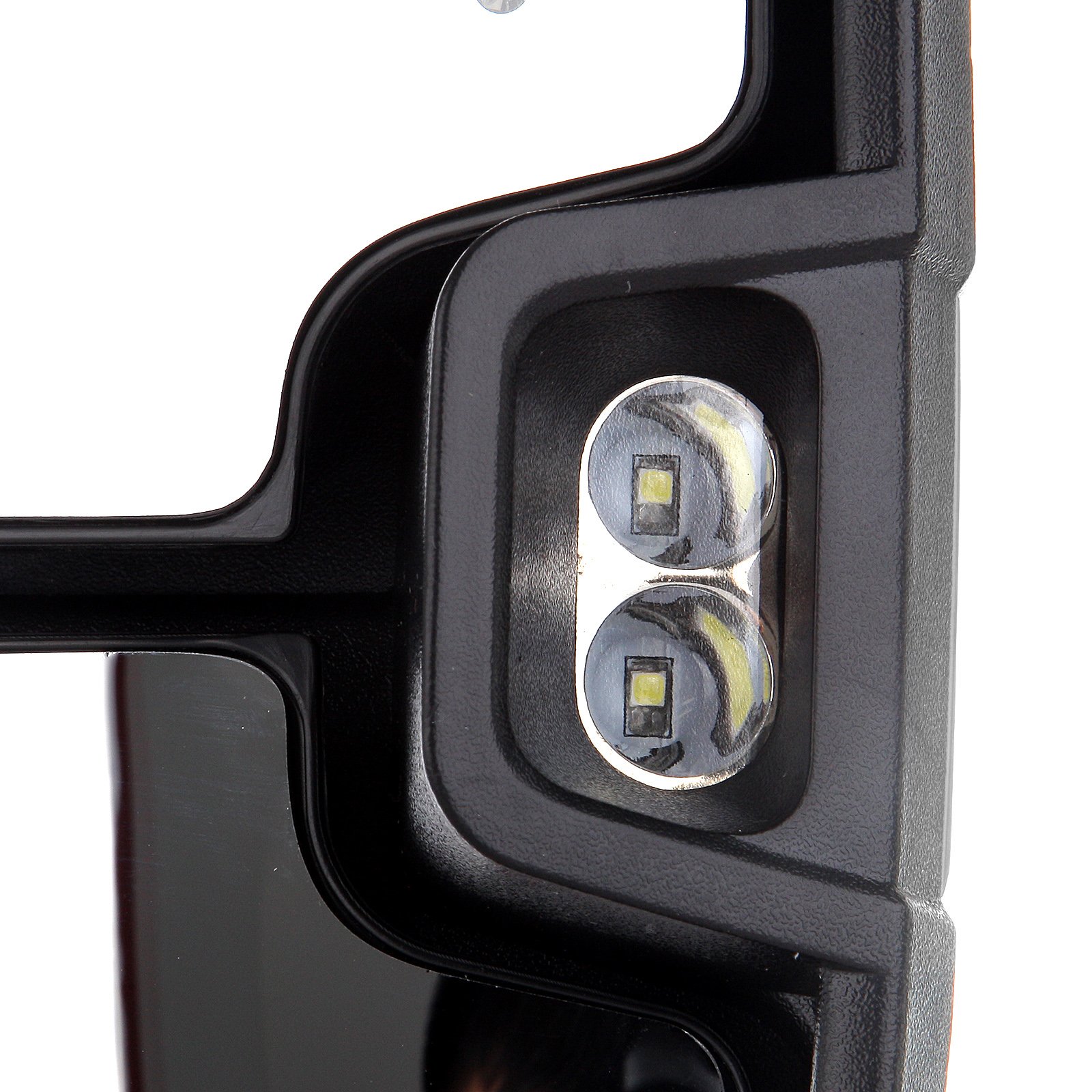 GMC Sierra 2008-2013 & 2014-2019 2500HD 3500HD Power Heated Turn Signal Towing Mirrors - Chrome Housing Rearview Side Mirrors for Enhanced Visibility and Safety While Towing Trailers or Campers